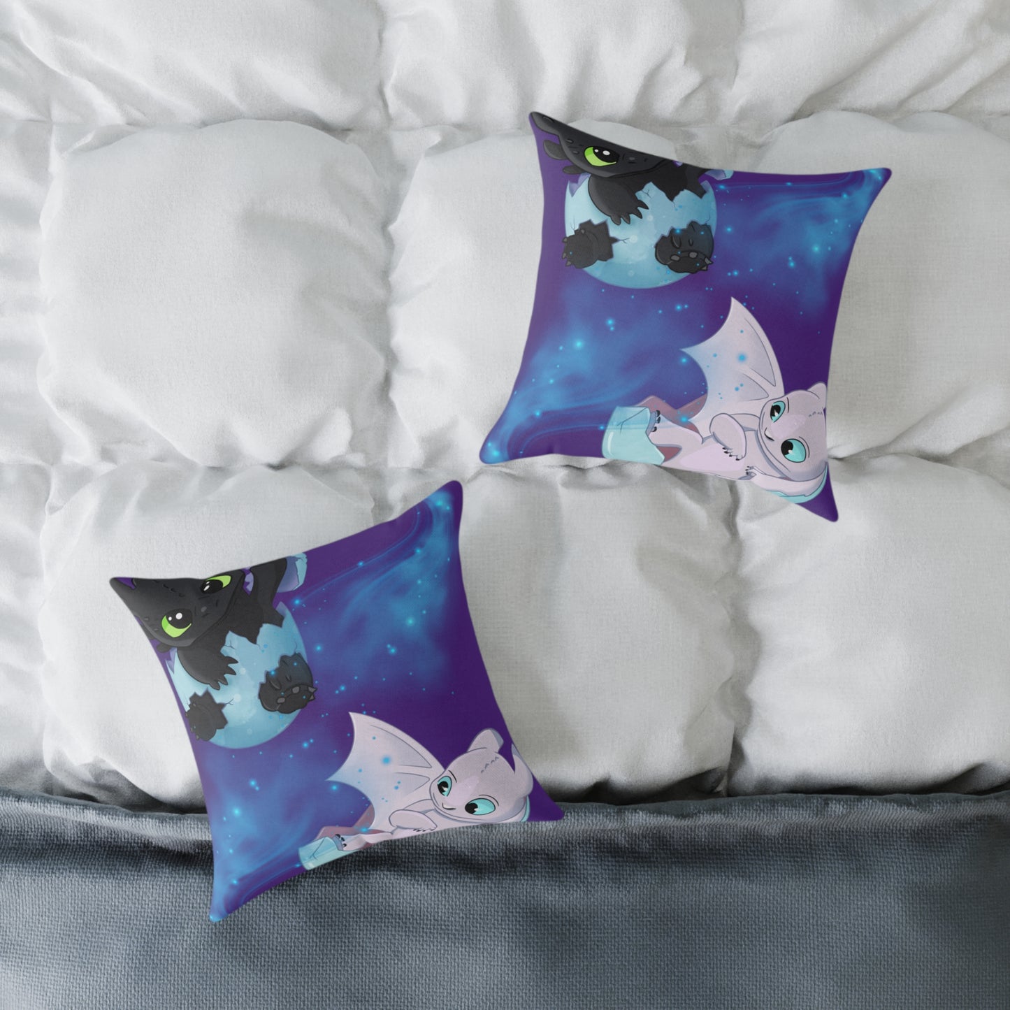 Cute Dragon Themed Decorative Pillow, Kids Room Decor, Fantasy Home Accent, Cozy Throw Pillow, Gift for Dragon Lovers and Fans