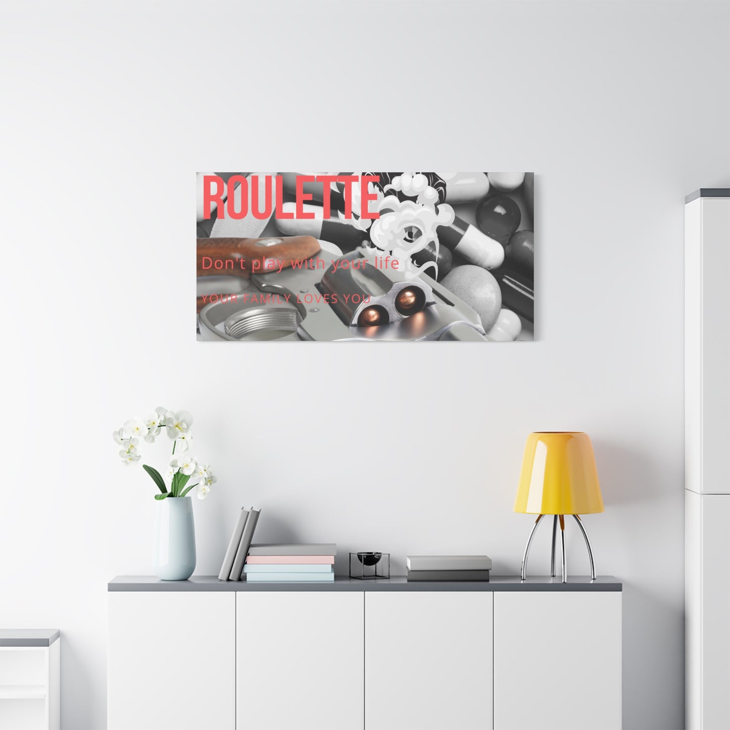 Bold Message Canvas Art, Wall Decor for Awareness, Mental Health Awareness, Home Office Decor, Unique Gift Idea