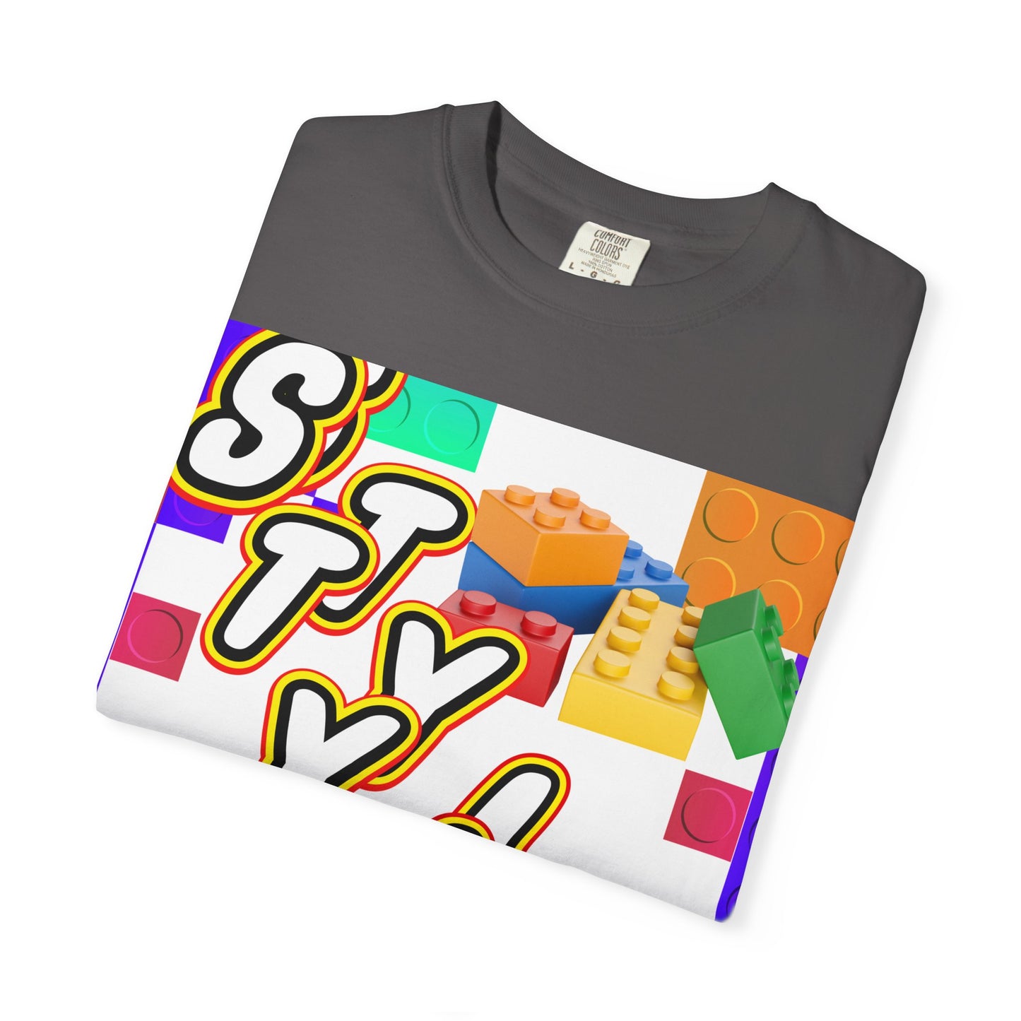 Colorful Youthful T-shirt with Playful STYLE Design, Casual Wear, Gift for Friends, Summer Outfits, Fun Fashion Tee