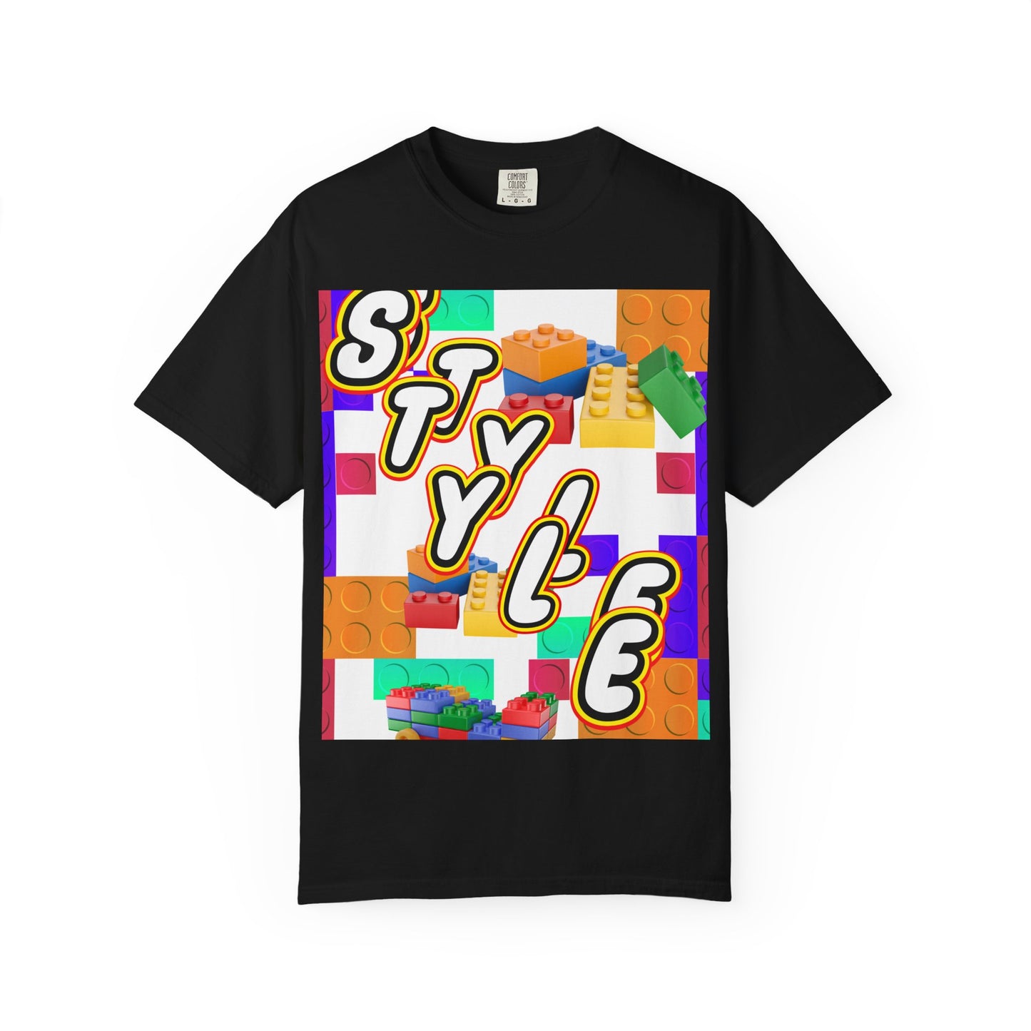 Colorful Youthful T-shirt with Playful STYLE Design, Casual Wear, Gift for Friends, Summer Outfits, Fun Fashion Tee