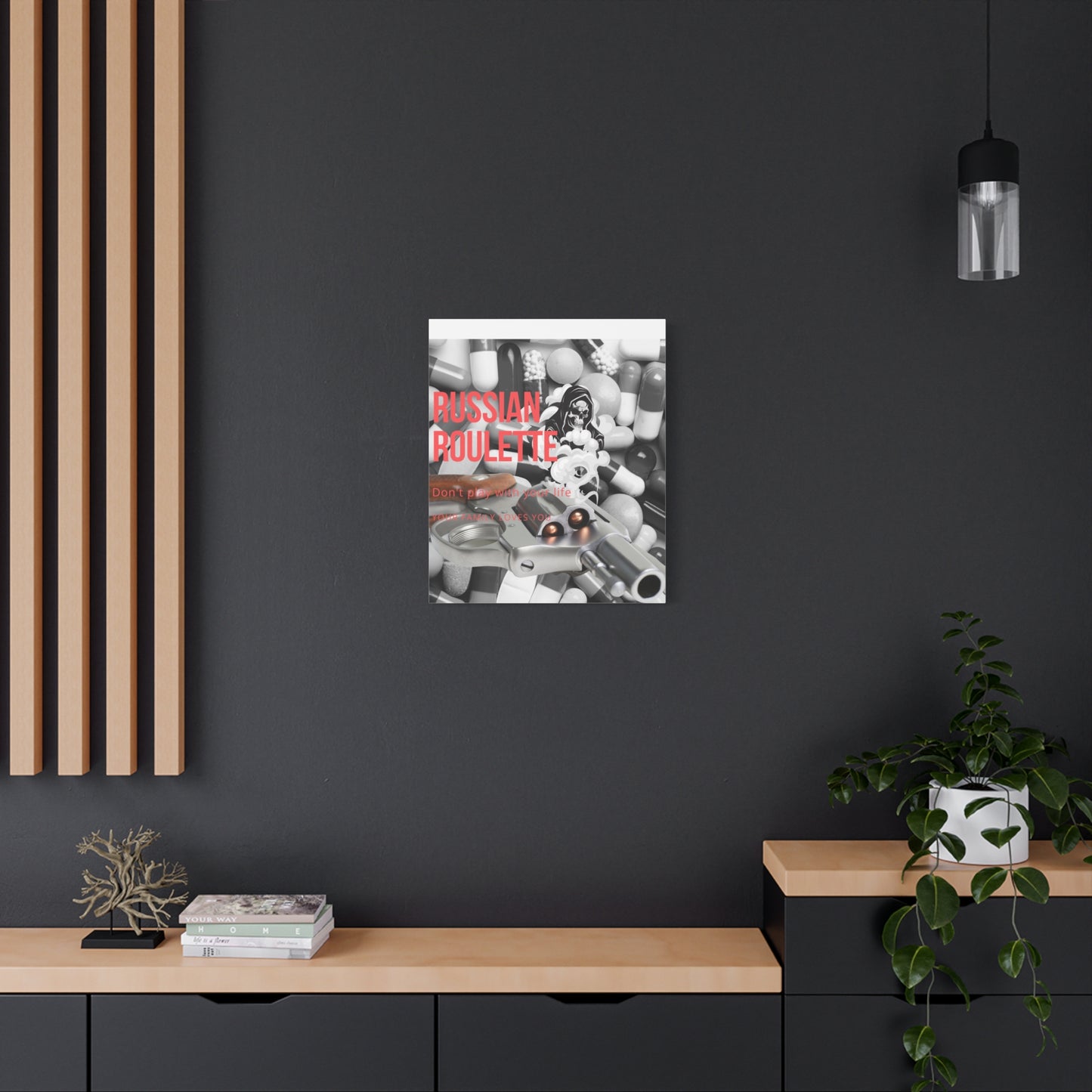 Bold Message Canvas Art, Wall Decor for Awareness, Mental Health Awareness, Home Office Decor, Unique Gift Idea