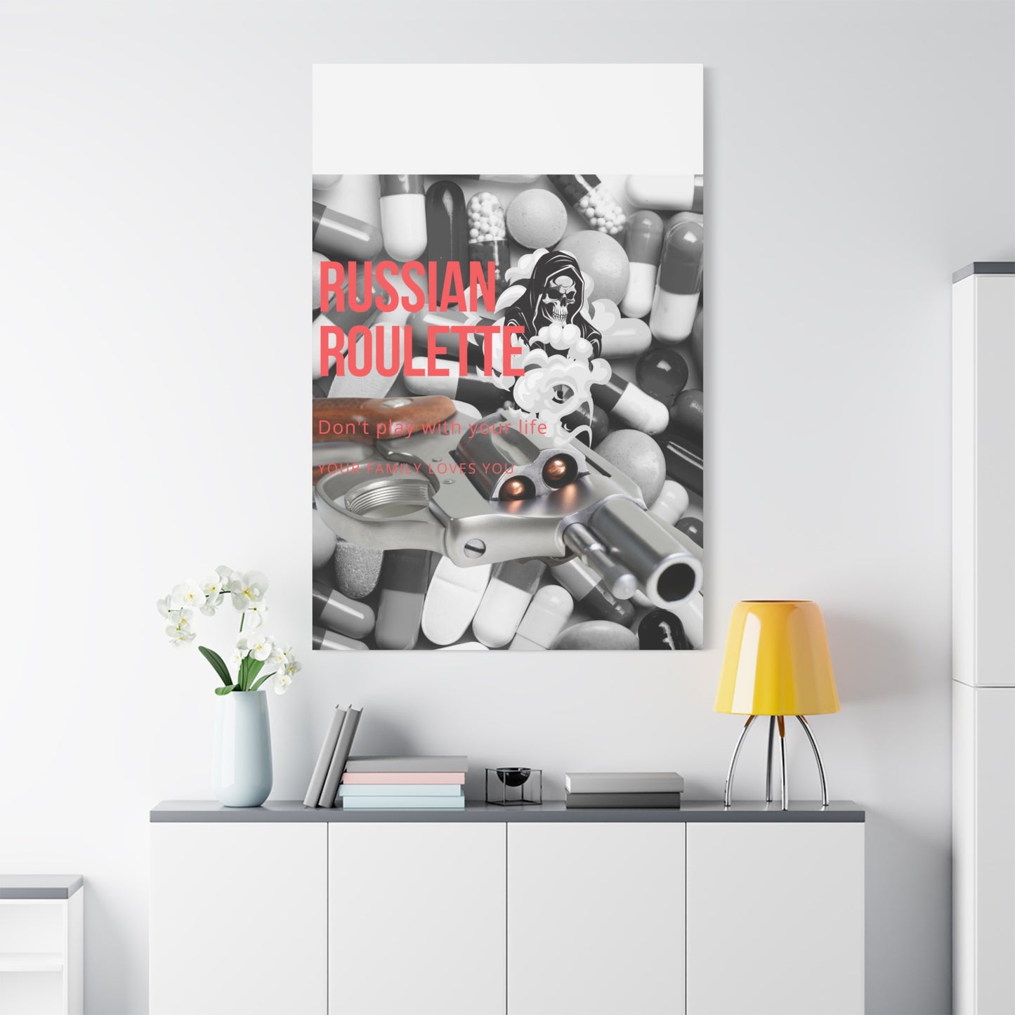 Bold Message Canvas Art, Wall Decor for Awareness, Mental Health Awareness, Home Office Decor, Unique Gift Idea