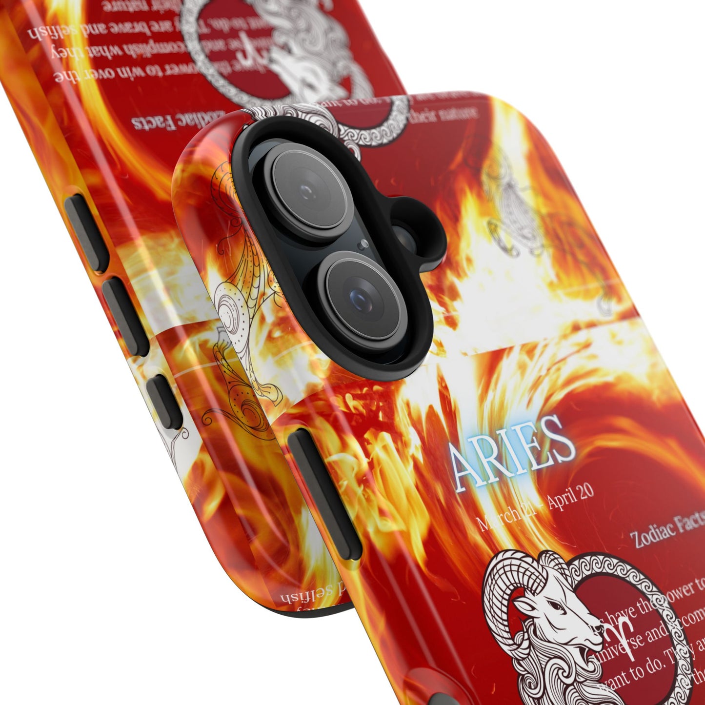 Aries Zodiac Phone Cases, Astrology, Bold Design, Gift for Her, Unique, Durable Cellphone Cover