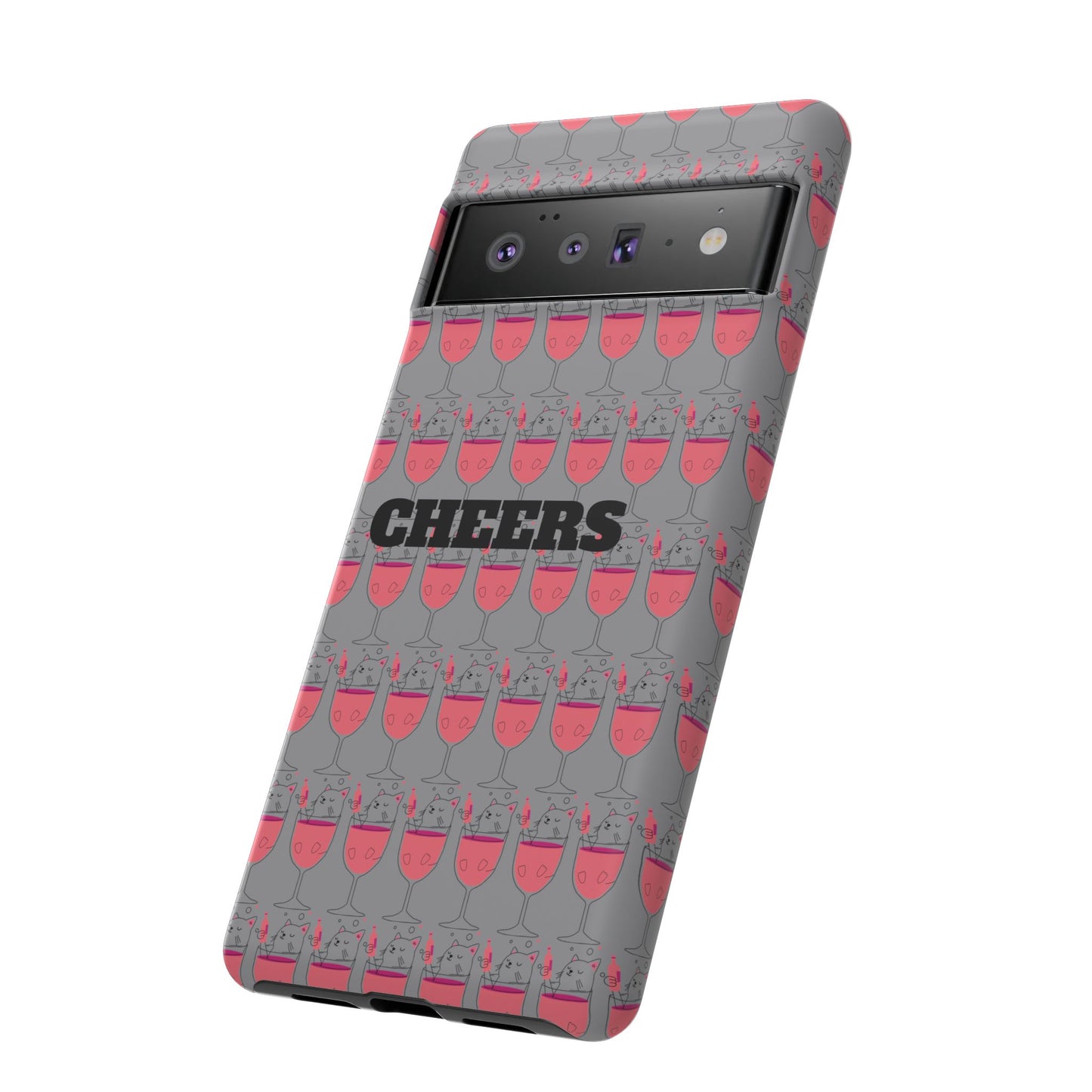 Cheers Phone Case, Fun Protective Case for Party Lovers, Gift for Birthdays, Anniversaries, Graduation, Custom Phone Cover