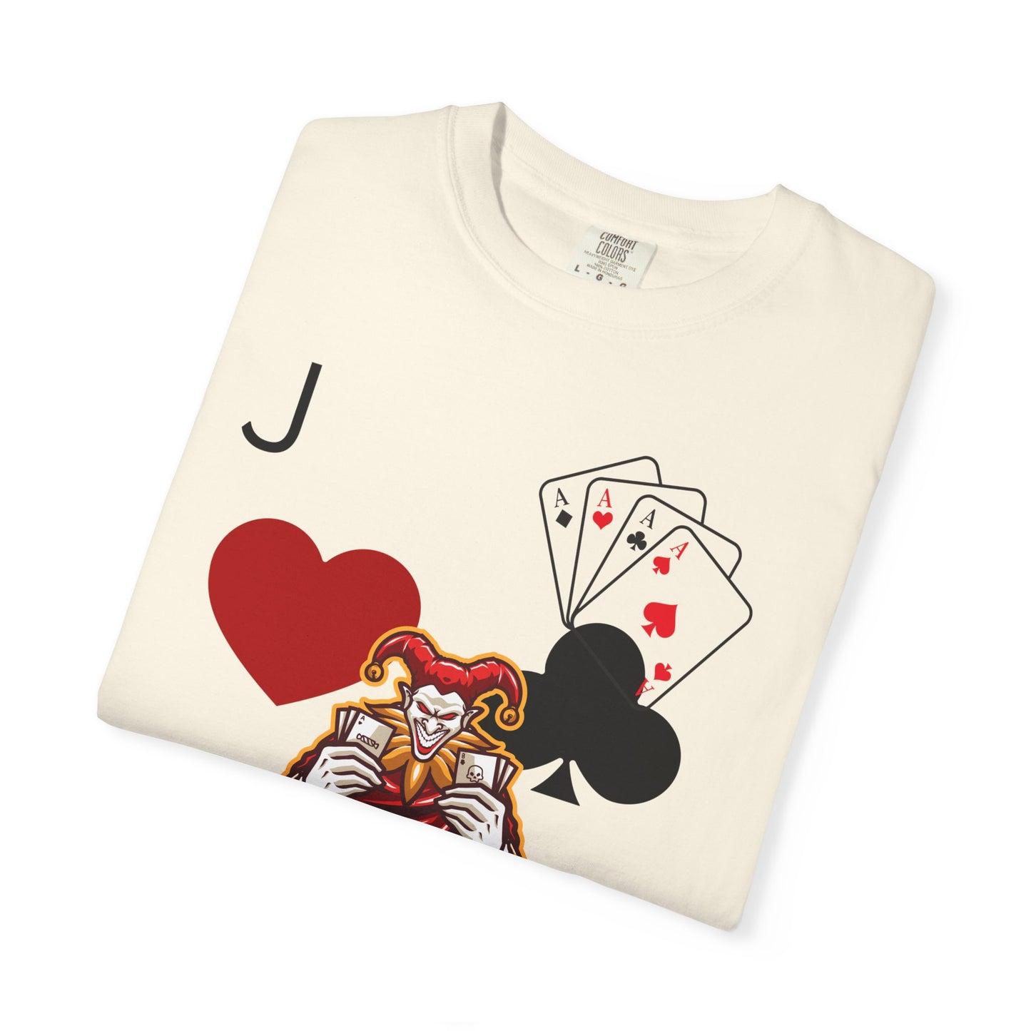 Joker Inspired Unisex Garment-Dyed T-Shirt - Perfect for Gamers, Fun Parties, Costume Events, Casual Wear, Gift Ideas