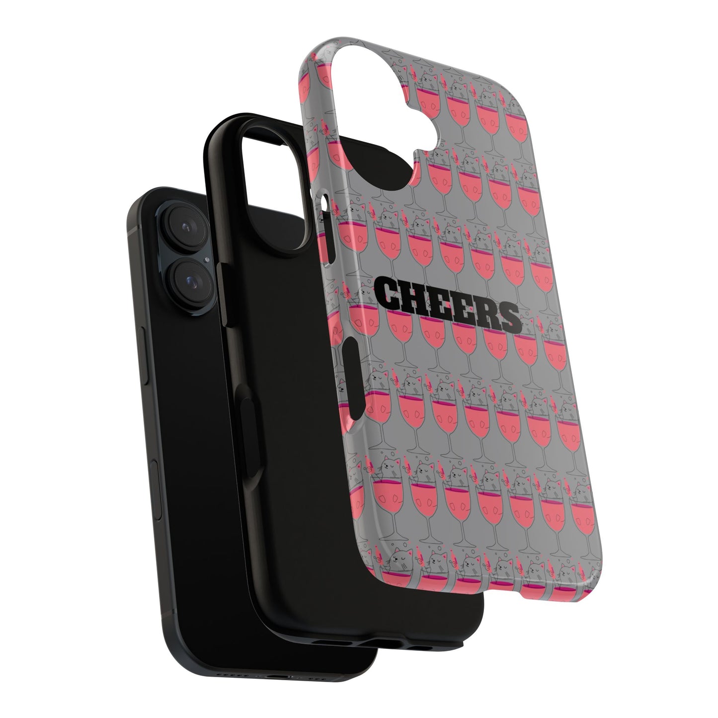 Cheers Phone Case, Fun Protective Case for Party Lovers, Gift for Birthdays, Anniversaries, Graduation, Custom Phone Cover