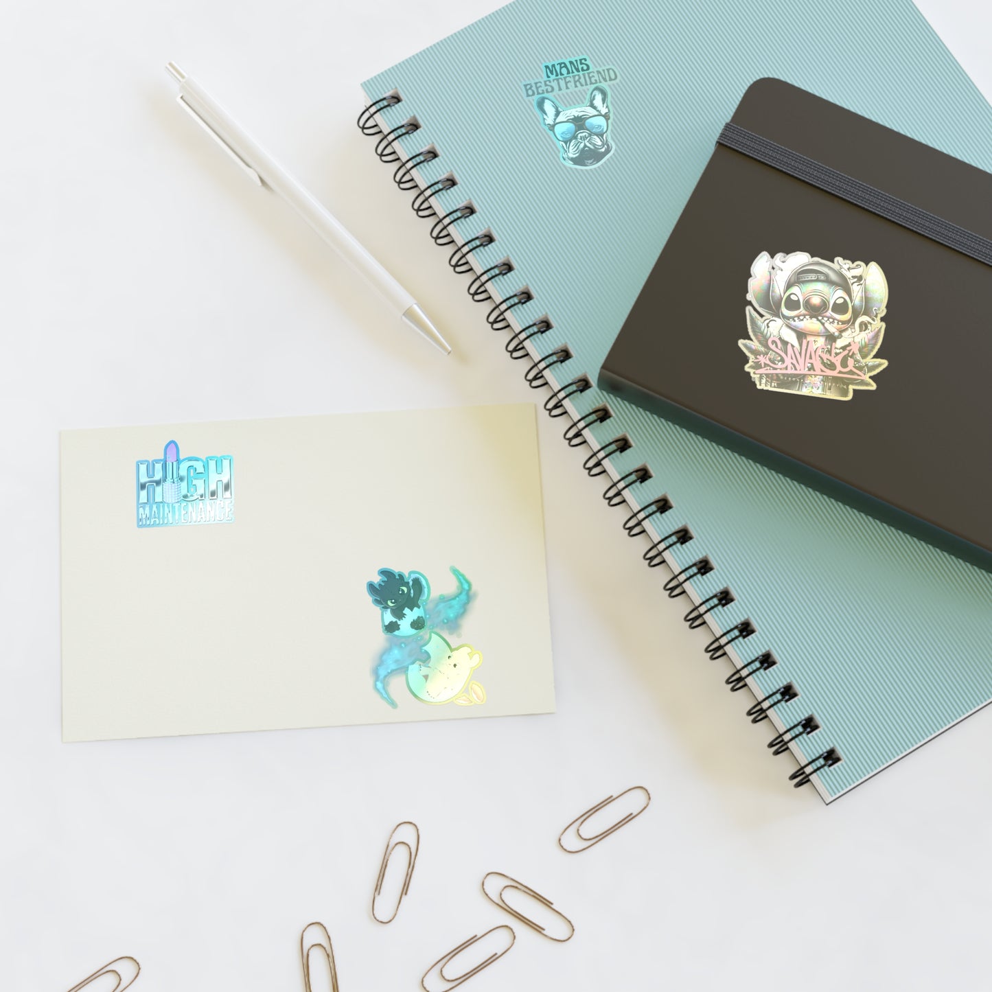Vibrant Sticker Sheets for Fun Personalization, High Maintenance, Mans Best Friend, Cute Decor, Gifts, DIY Projects