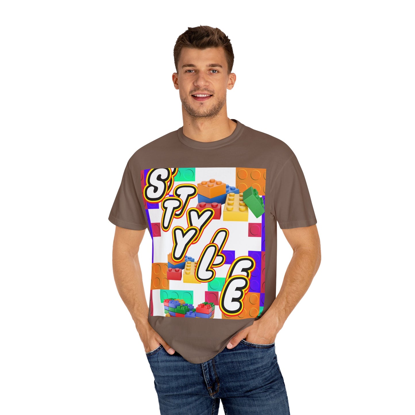 Colorful Youthful T-shirt with Playful STYLE Design, Casual Wear, Gift for Friends, Summer Outfits, Fun Fashion Tee