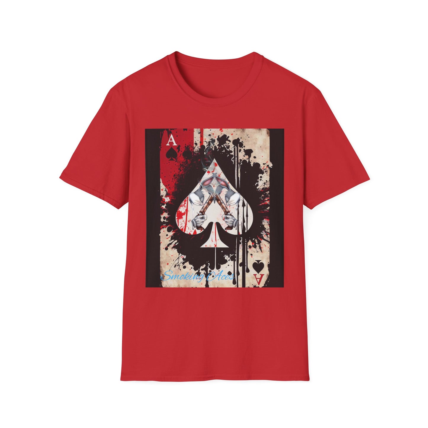 Ace of Spades Graphic T-Shirt, Vintage Style Tee, Unisex Casual Wear, Gift for Gamers, Retro Art Clothing