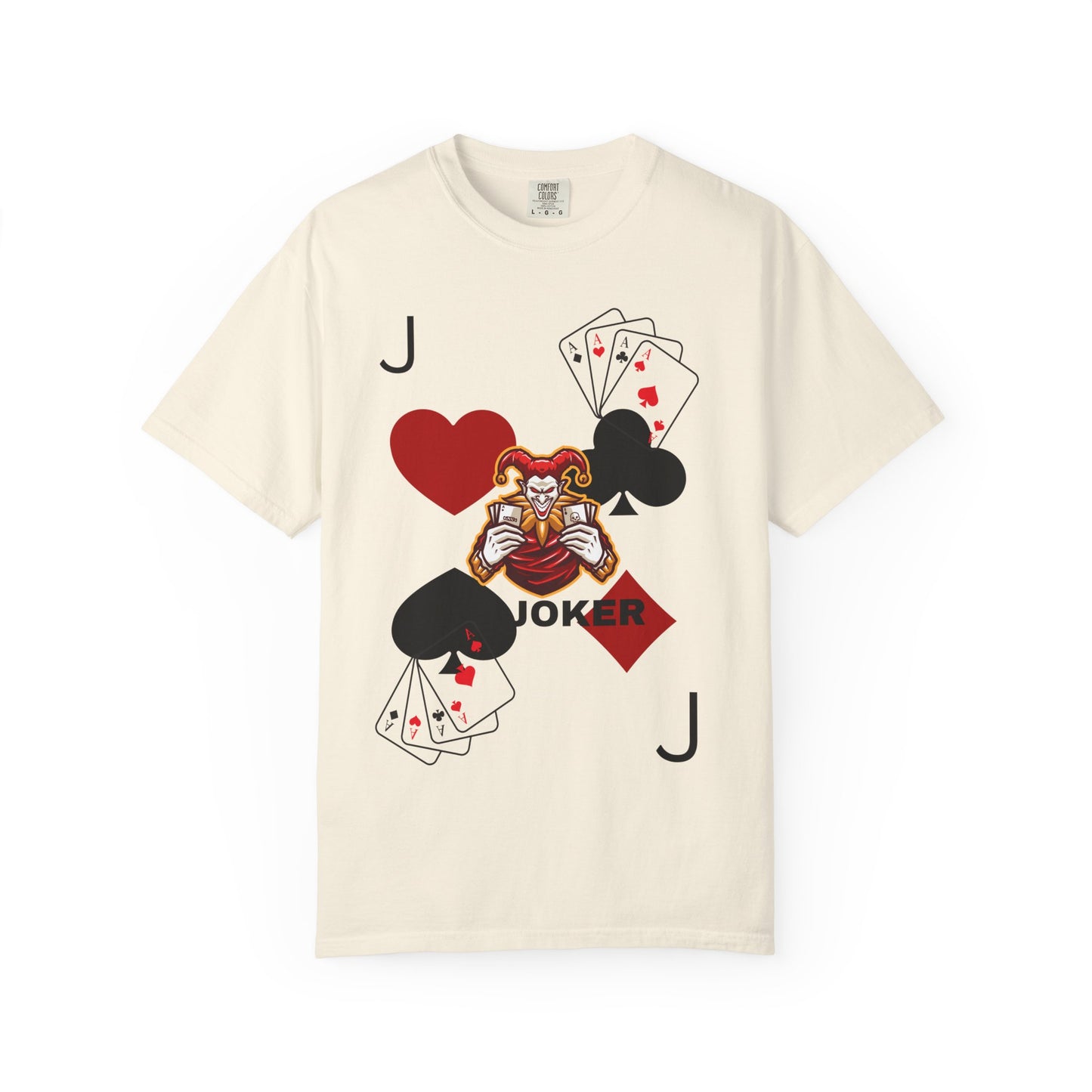 Joker Inspired Unisex Garment-Dyed T-Shirt - Perfect for Gamers, Fun Parties, Costume Events, Casual Wear, Gift Ideas