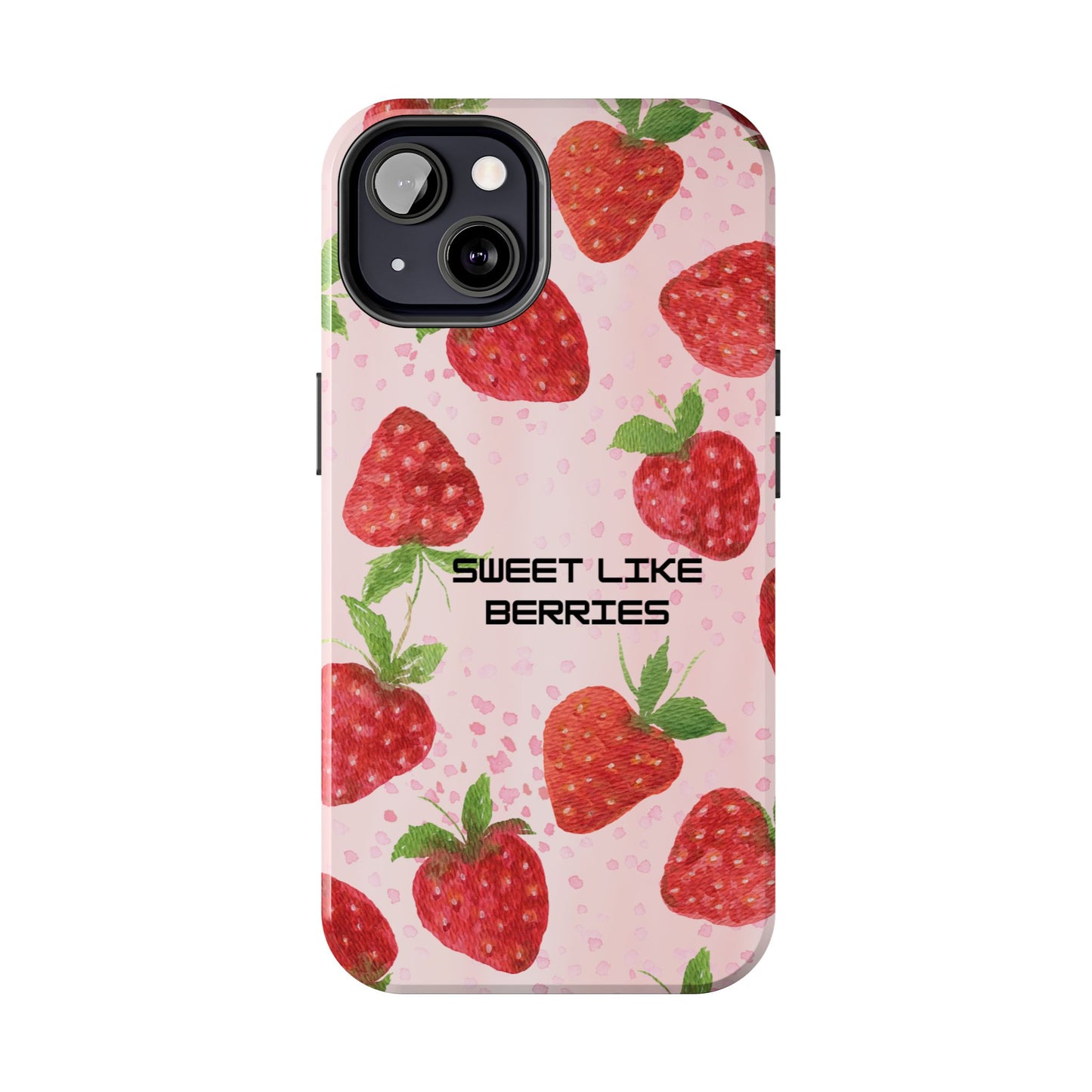 Sweet Like Berries Phone Case, Cute Tough Phone Cases, Berry Pattern Phone Cover, Berry Aesthetic Accessories, Gift for Berry Lovers