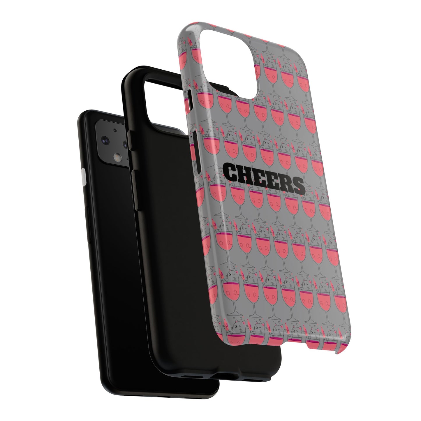 Cheers Phone Case, Fun Protective Case for Party Lovers, Gift for Birthdays, Anniversaries, Graduation, Custom Phone Cover
