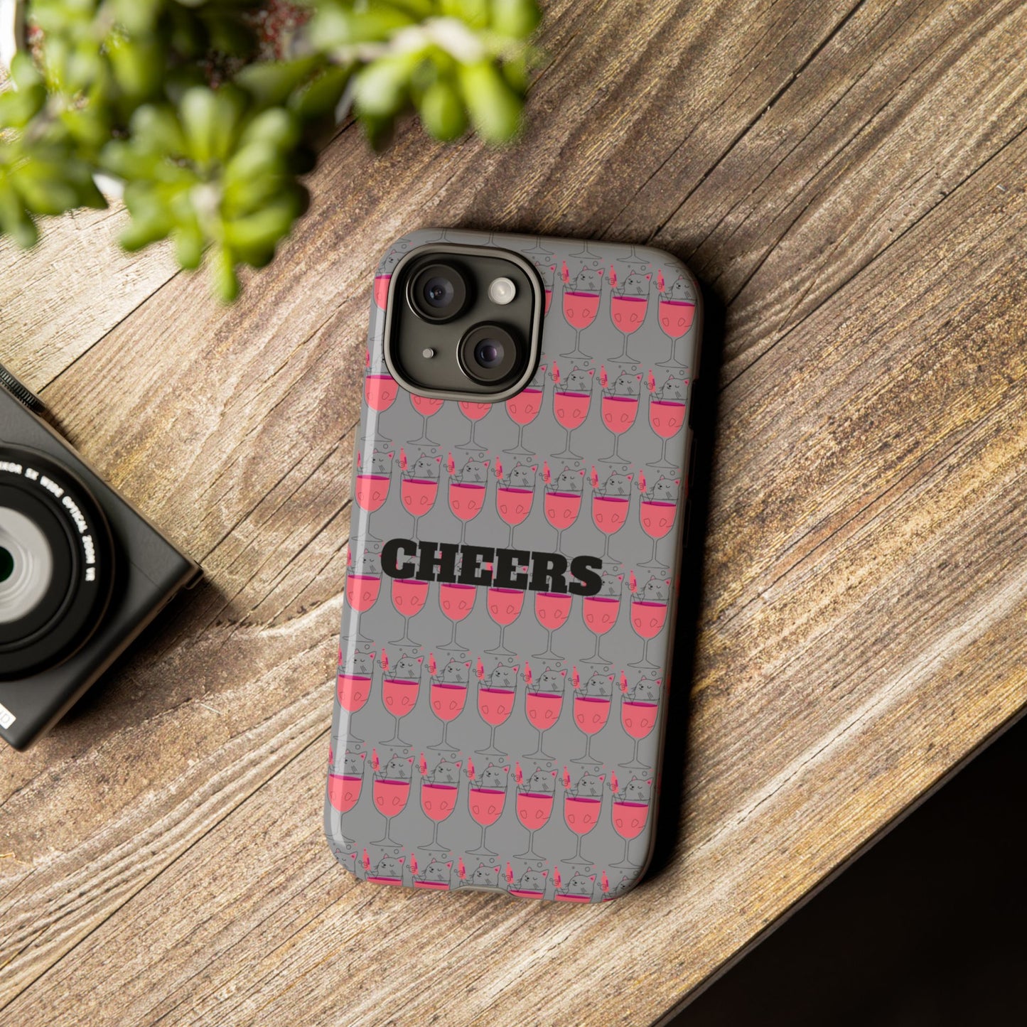 Cheers Phone Case, Fun Protective Case for Party Lovers, Gift for Birthdays, Anniversaries, Graduation, Custom Phone Cover