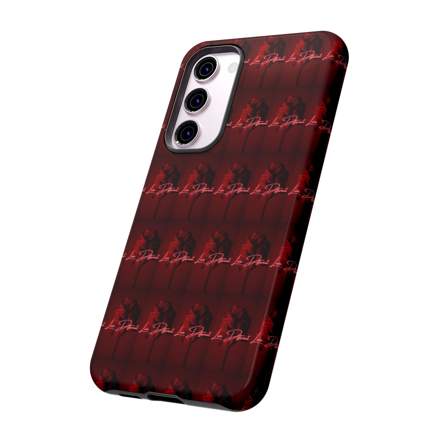 Red Patterned Phone Case | Tough Cases for Stylish Protection, Trendy Cell Cover, Unique Gifts for Tech Lovers, Modern Design