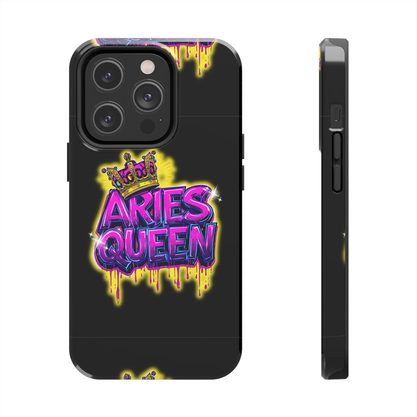 Aries Queen Tough Phone Cases - Vivid Design, Durable Protection, Aries Gifts, Astrology Accessories, Colorful Phone Cover