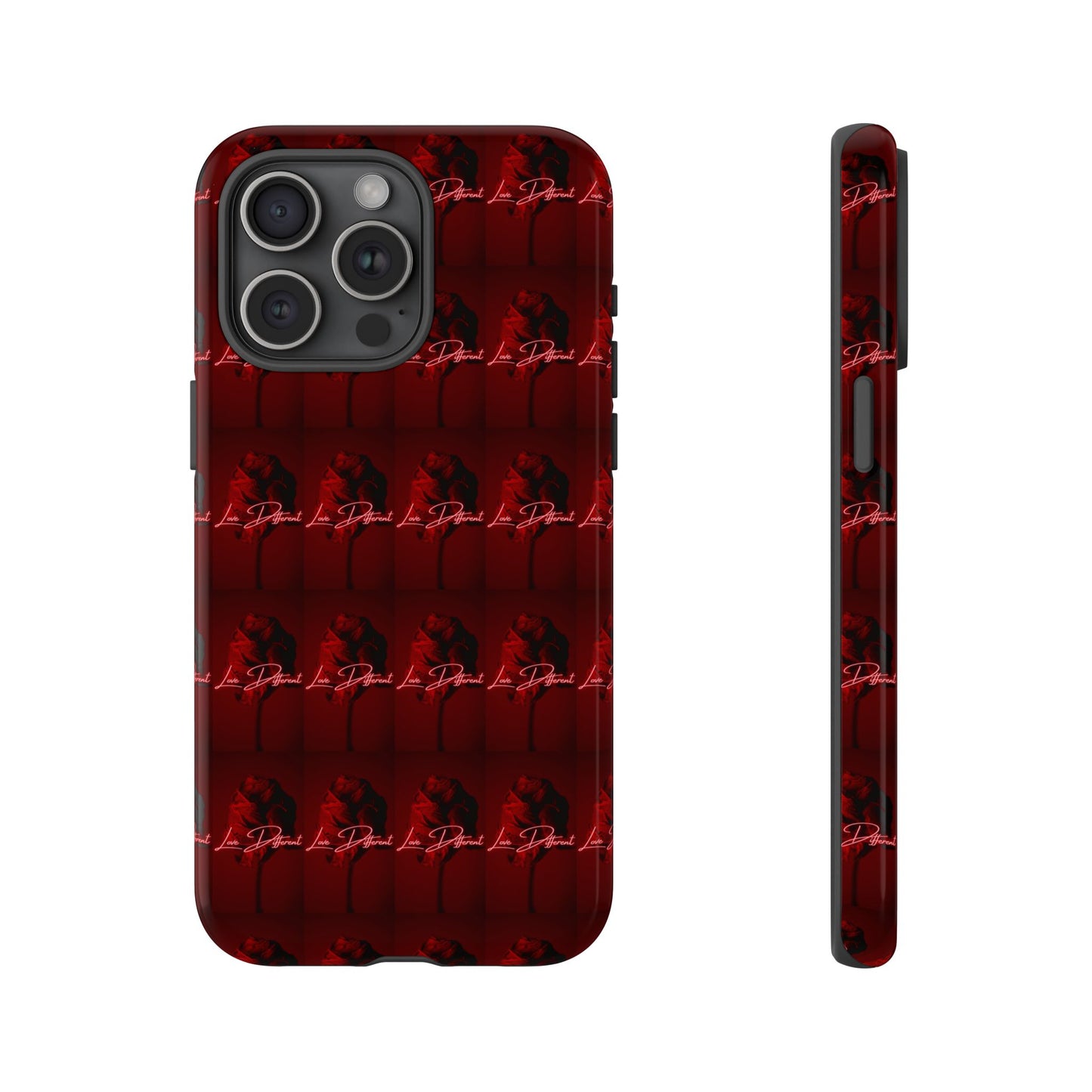 Red Patterned Phone Case | Tough Cases for Stylish Protection, Trendy Cell Cover, Unique Gifts for Tech Lovers, Modern Design