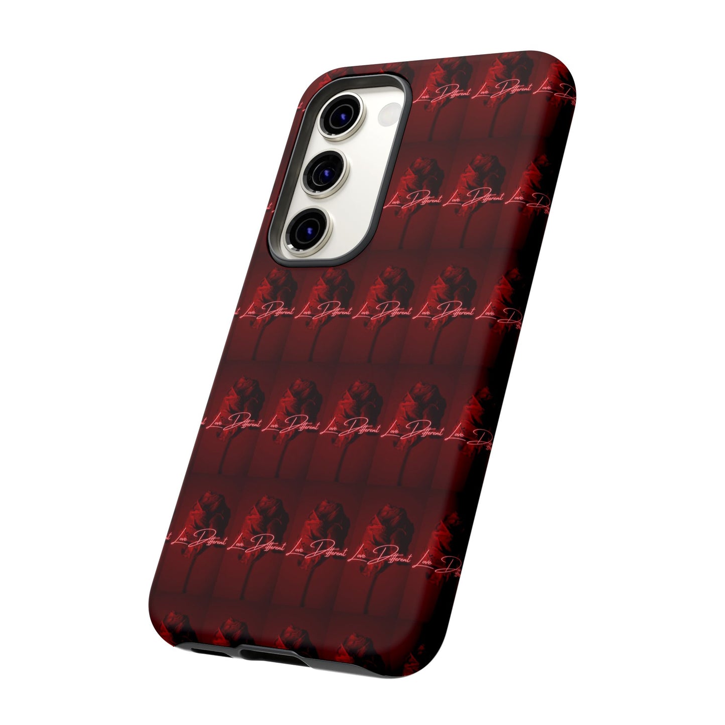 Red Patterned Phone Case | Tough Cases for Stylish Protection, Trendy Cell Cover, Unique Gifts for Tech Lovers, Modern Design