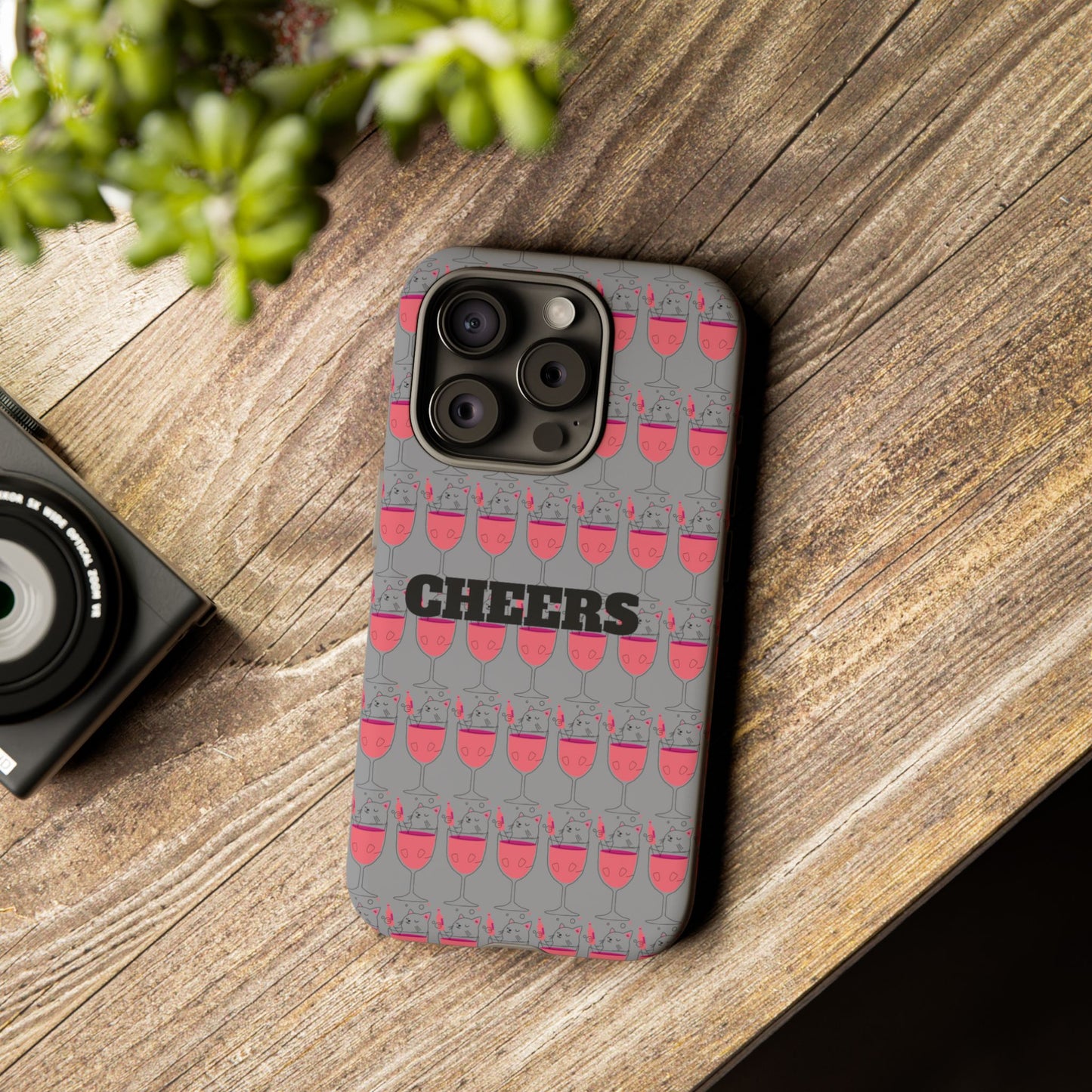 Cheers Phone Case, Fun Protective Case for Party Lovers, Gift for Birthdays, Anniversaries, Graduation, Custom Phone Cover