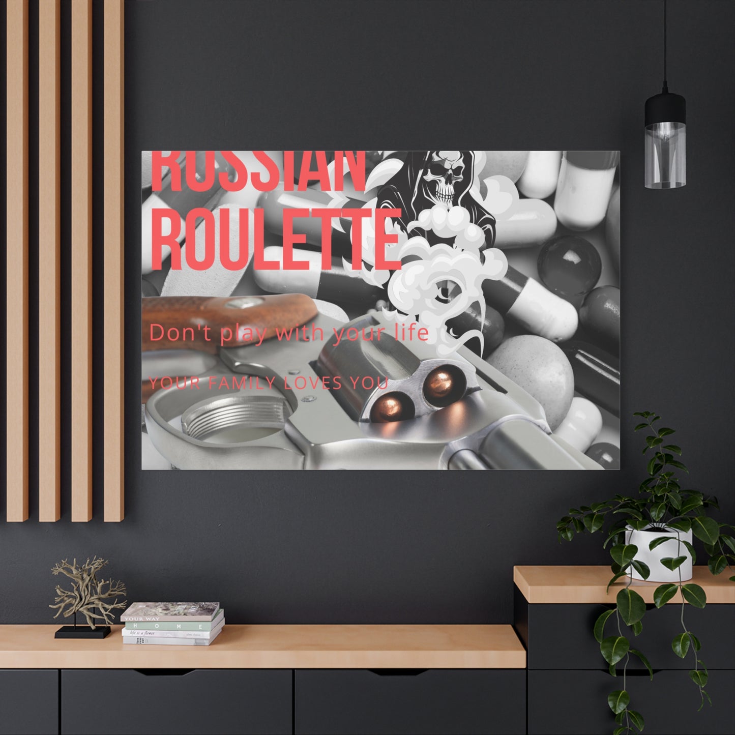 Bold Message Canvas Art, Wall Decor for Awareness, Mental Health Awareness, Home Office Decor, Unique Gift Idea