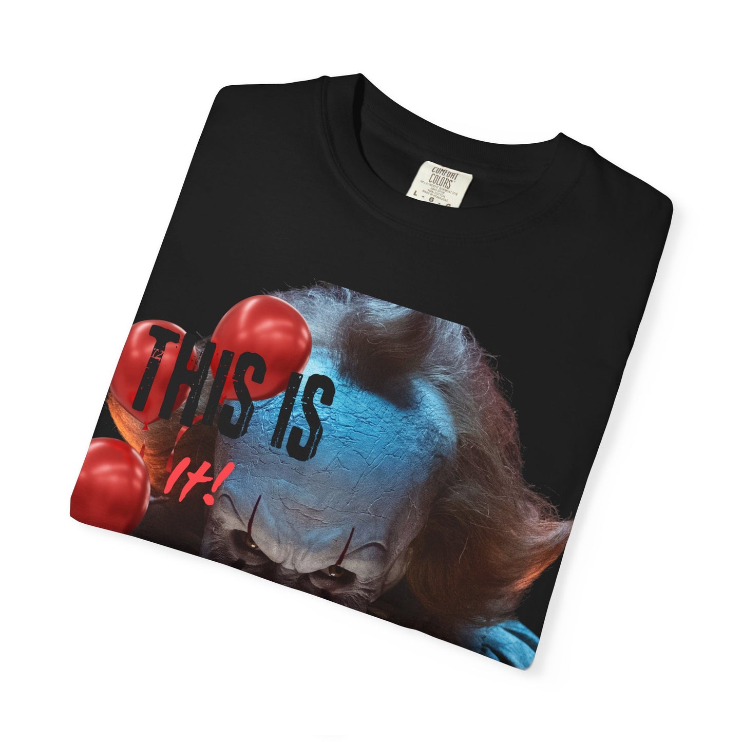 Creepy Clown Graphic Tee - Perfect for Halloween, Horror Movie Lovers, Unisex Gift, Casual Wear, Spooky Events