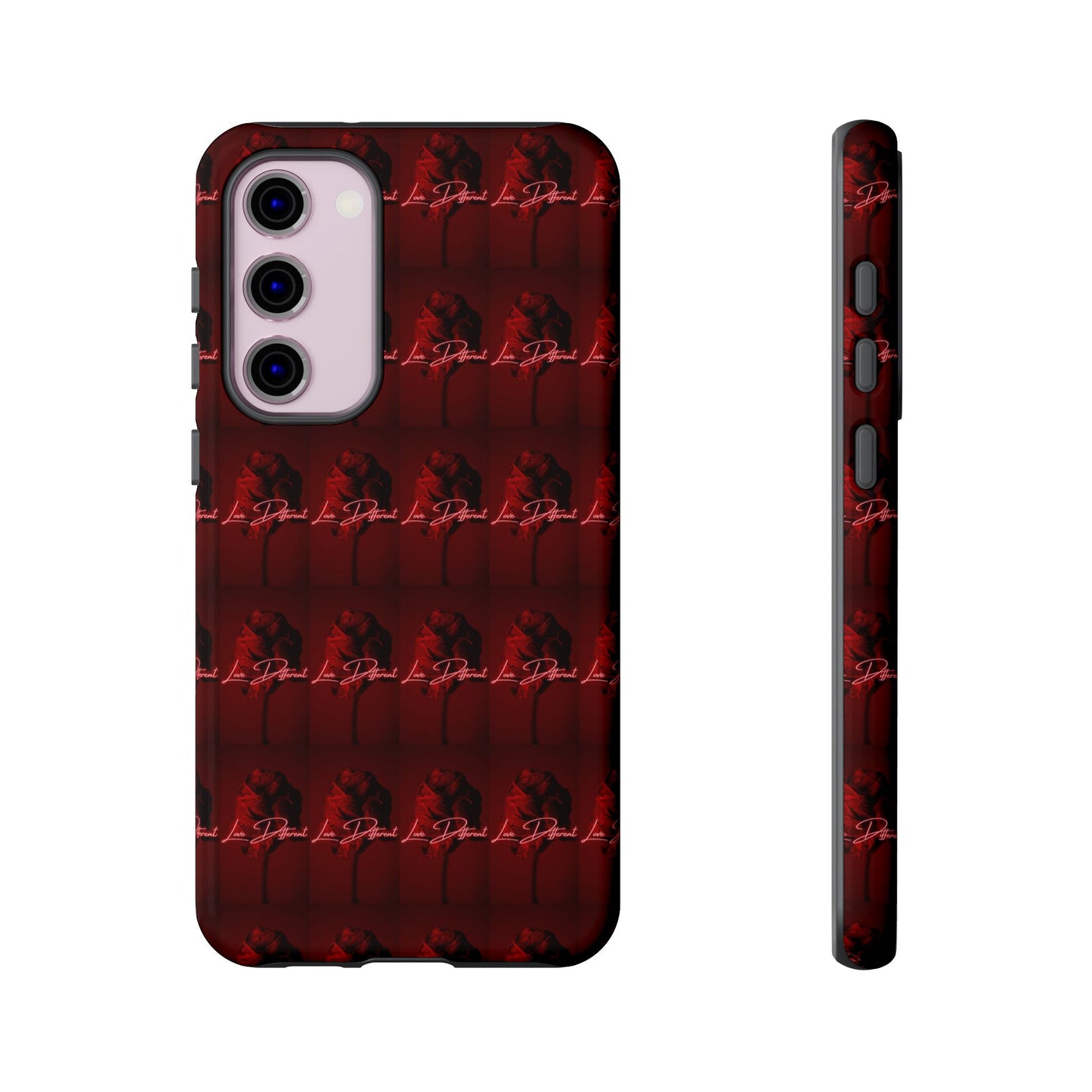 Red Patterned Phone Case | Tough Cases for Stylish Protection, Trendy Cell Cover, Unique Gifts for Tech Lovers, Modern Design