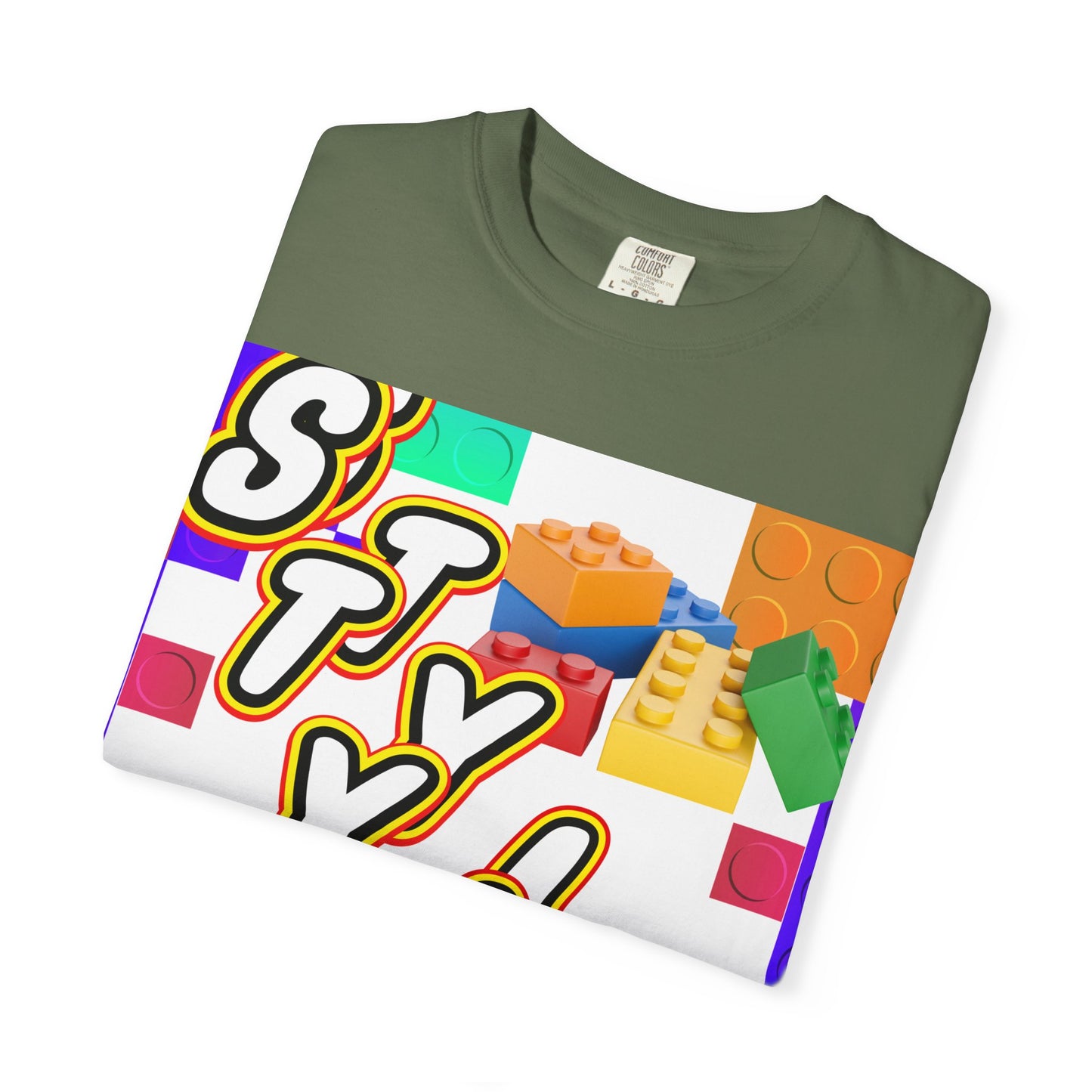 Colorful Youthful T-shirt with Playful STYLE Design, Casual Wear, Gift for Friends, Summer Outfits, Fun Fashion Tee