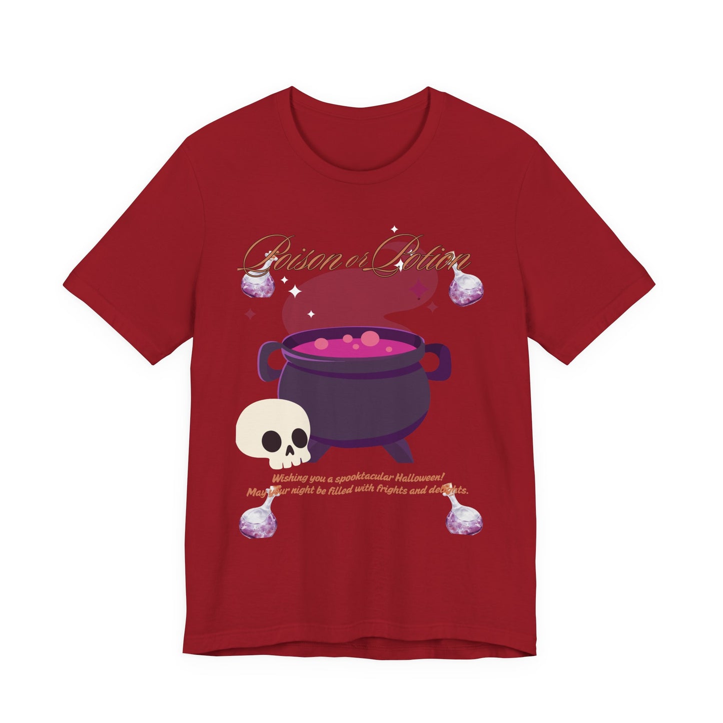 Potion-Themed Unisex Jersey T-Shirt | Perfect for Halloween, Witchy Vibes, Gift for Her, Everyday Wear, and Cozy Nights