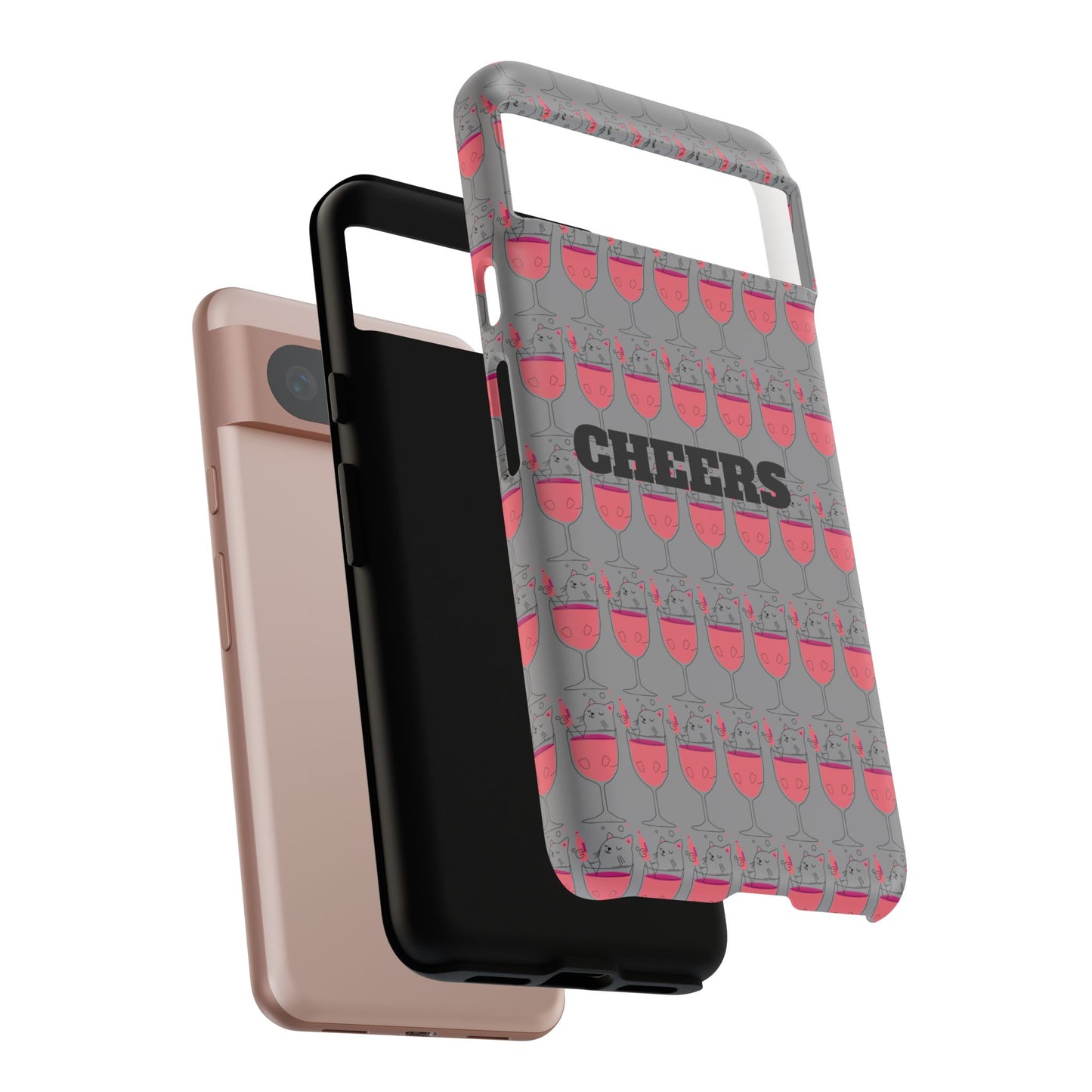 Cheers Phone Case, Fun Protective Case for Party Lovers, Gift for Birthdays, Anniversaries, Graduation, Custom Phone Cover