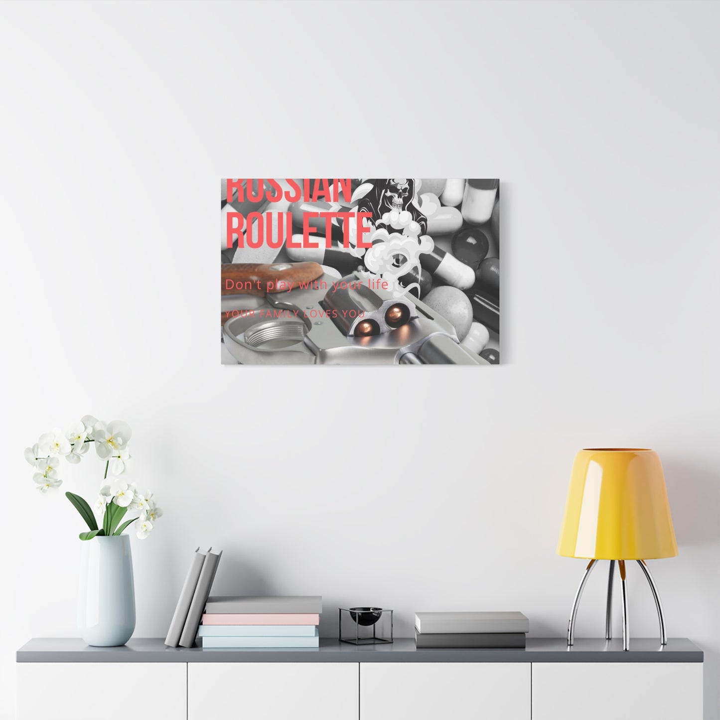 Bold Message Canvas Art, Wall Decor for Awareness, Mental Health Awareness, Home Office Decor, Unique Gift Idea
