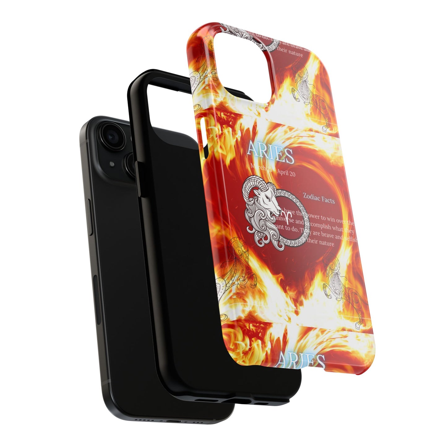Aries Zodiac Phone Cases, Astrology, Bold Design, Gift for Her, Unique, Durable Cellphone Cover