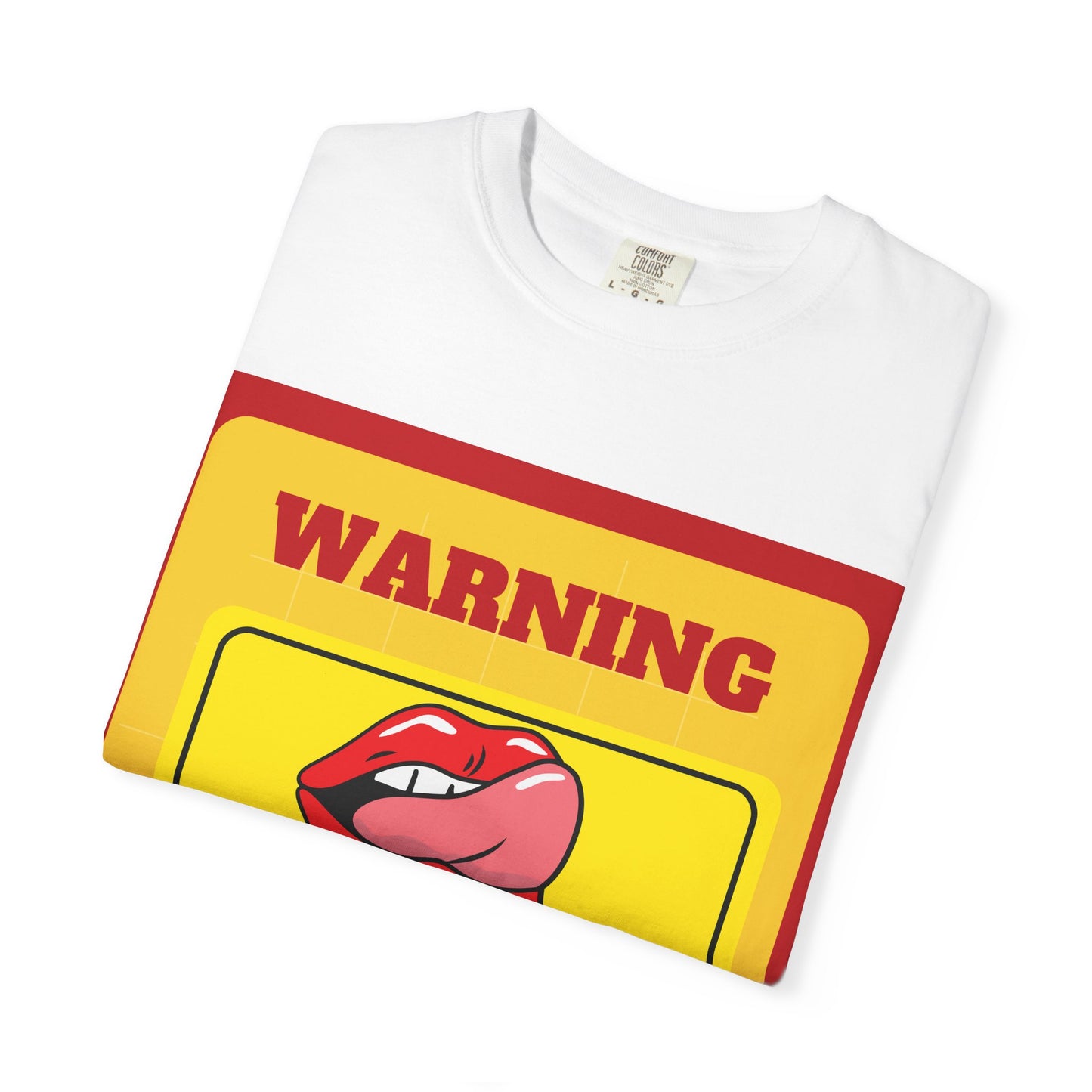 Playful Warning T-shirt, Casual Unisex Tee, Summer Outfit, Gift for Her, Fun Graphic Shirt, Bold Statement Clothing