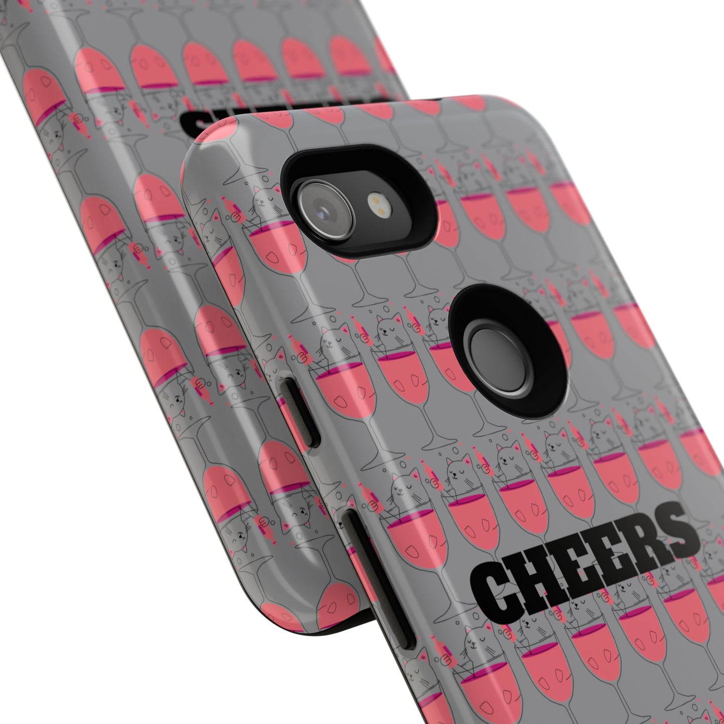 Cheers Phone Case, Fun Protective Case for Party Lovers, Gift for Birthdays, Anniversaries, Graduation, Custom Phone Cover