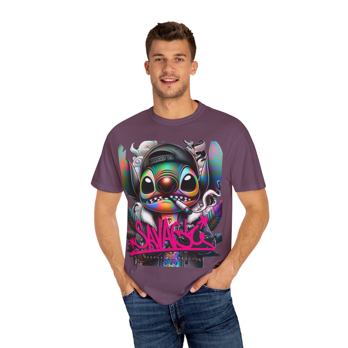 Savage Vibe Unisex Garment-Dyed T-Shirt, Streetwear, Graphic Tee, Cool Casual Wear, Unique Gift, Art-Inspired Fashion