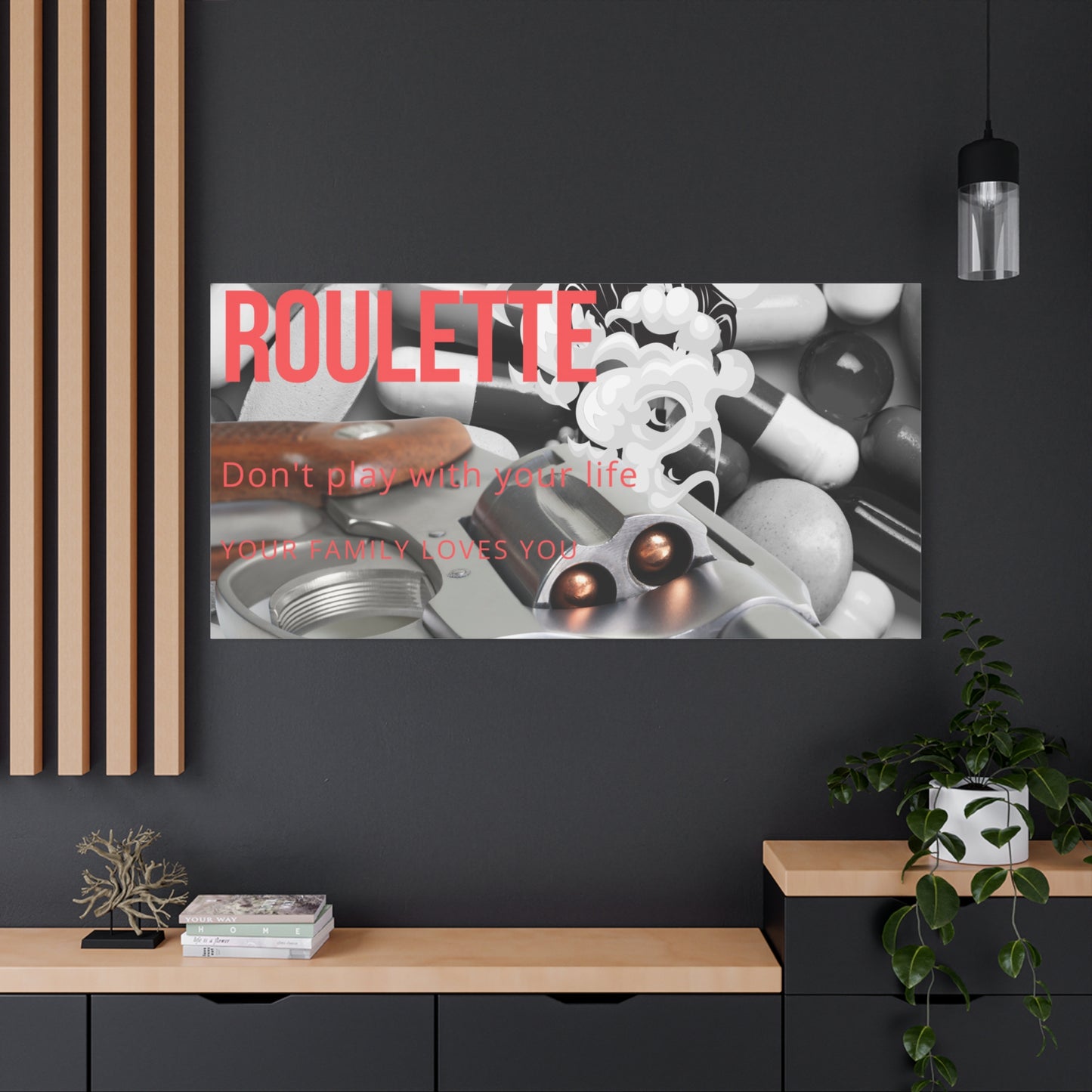 Bold Message Canvas Art, Wall Decor for Awareness, Mental Health Awareness, Home Office Decor, Unique Gift Idea