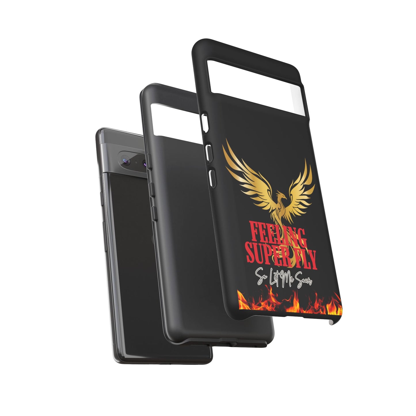 Phoenix Design Tough Phone Case | Feeling Super Fly | Gift for Trendsetters, Stylish Protection, Birthday, Holiday Cell Cover