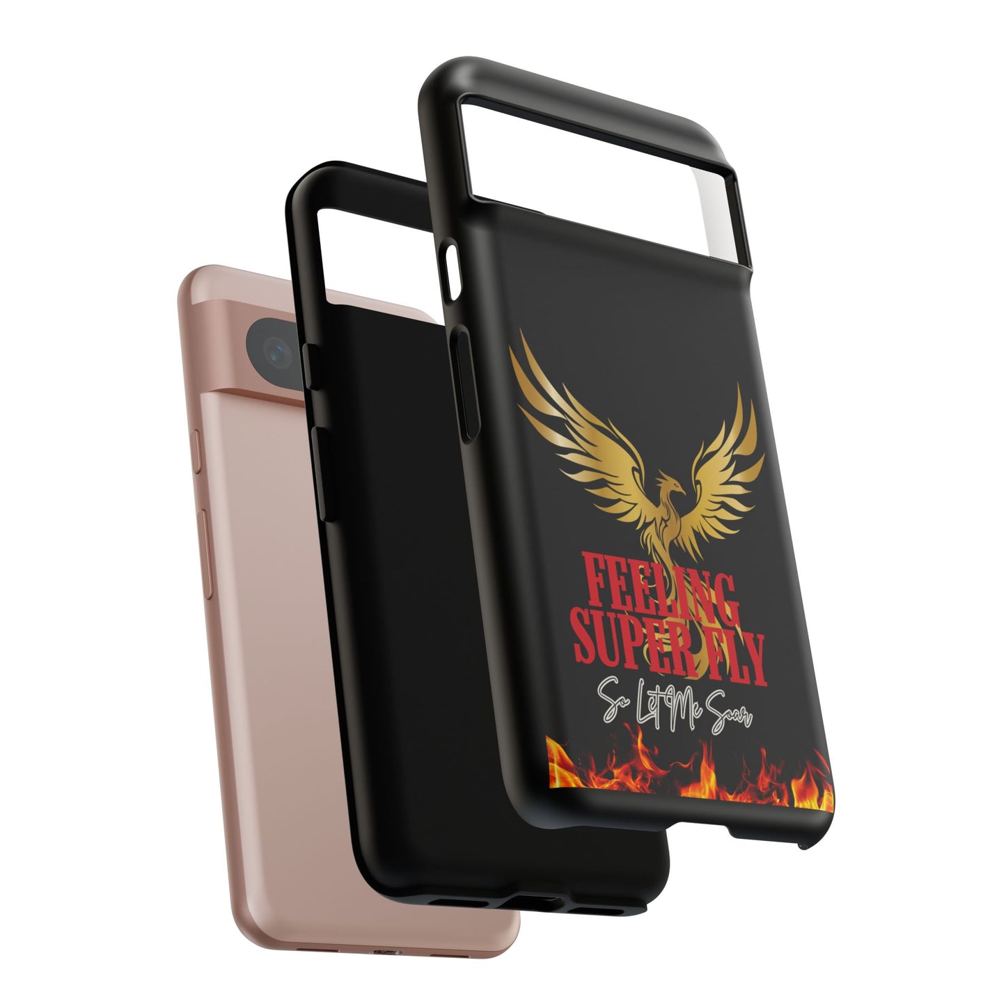 Phoenix Design Tough Phone Case | Feeling Super Fly | Gift for Trendsetters, Stylish Protection, Birthday, Holiday Cell Cover