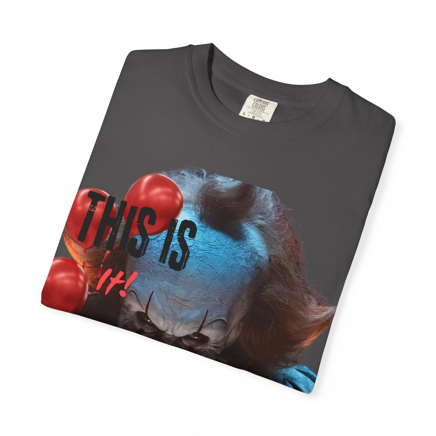 Creepy Clown Graphic Tee - Perfect for Halloween, Horror Movie Lovers, Unisex Gift, Casual Wear, Spooky Events