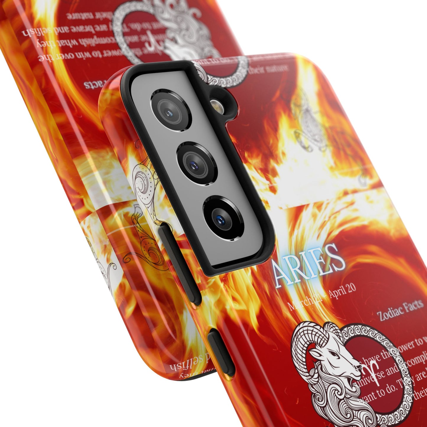 Aries Zodiac Phone Cases, Astrology, Bold Design, Gift for Her, Unique, Durable Cellphone Cover