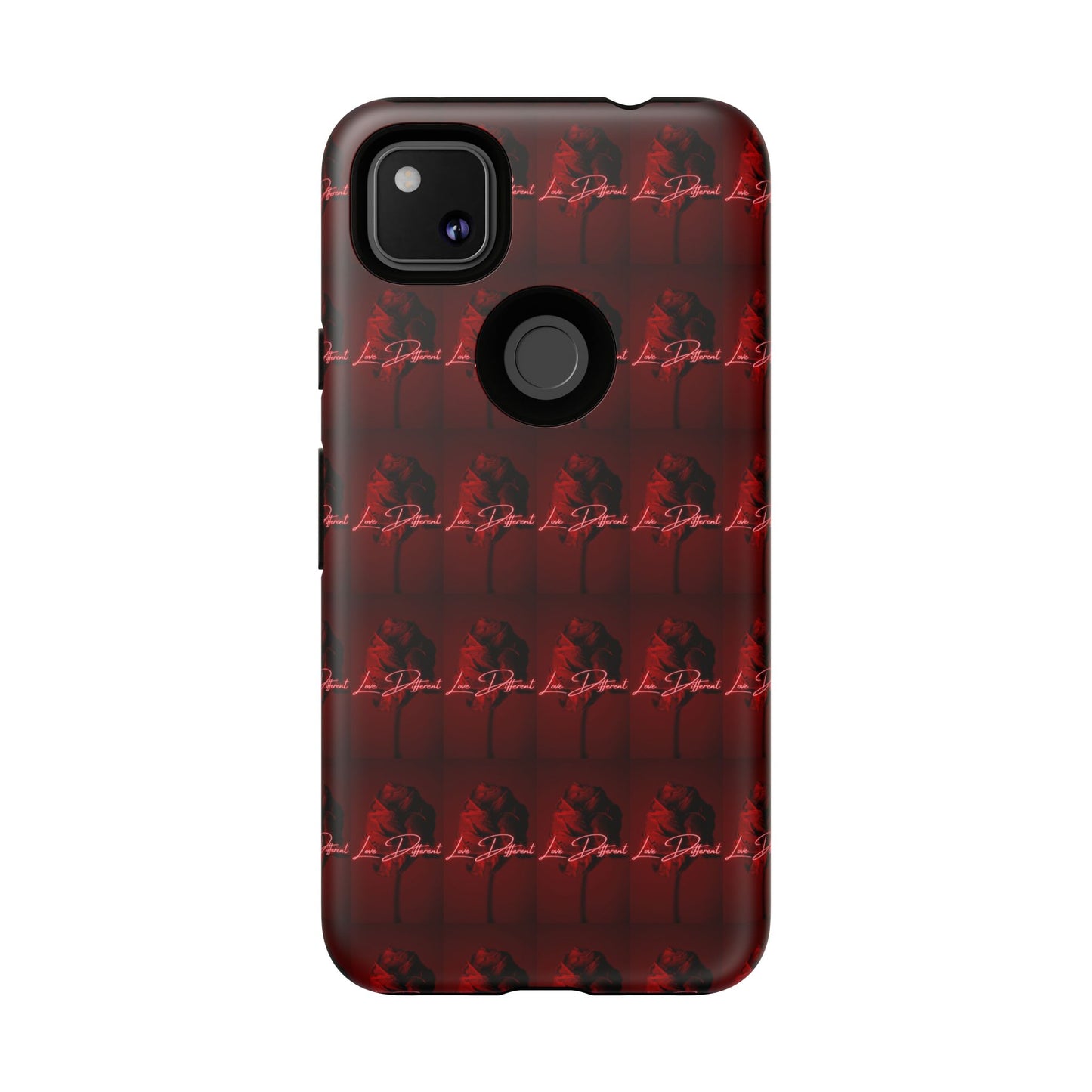 Red Patterned Phone Case | Tough Cases for Stylish Protection, Trendy Cell Cover, Unique Gifts for Tech Lovers, Modern Design