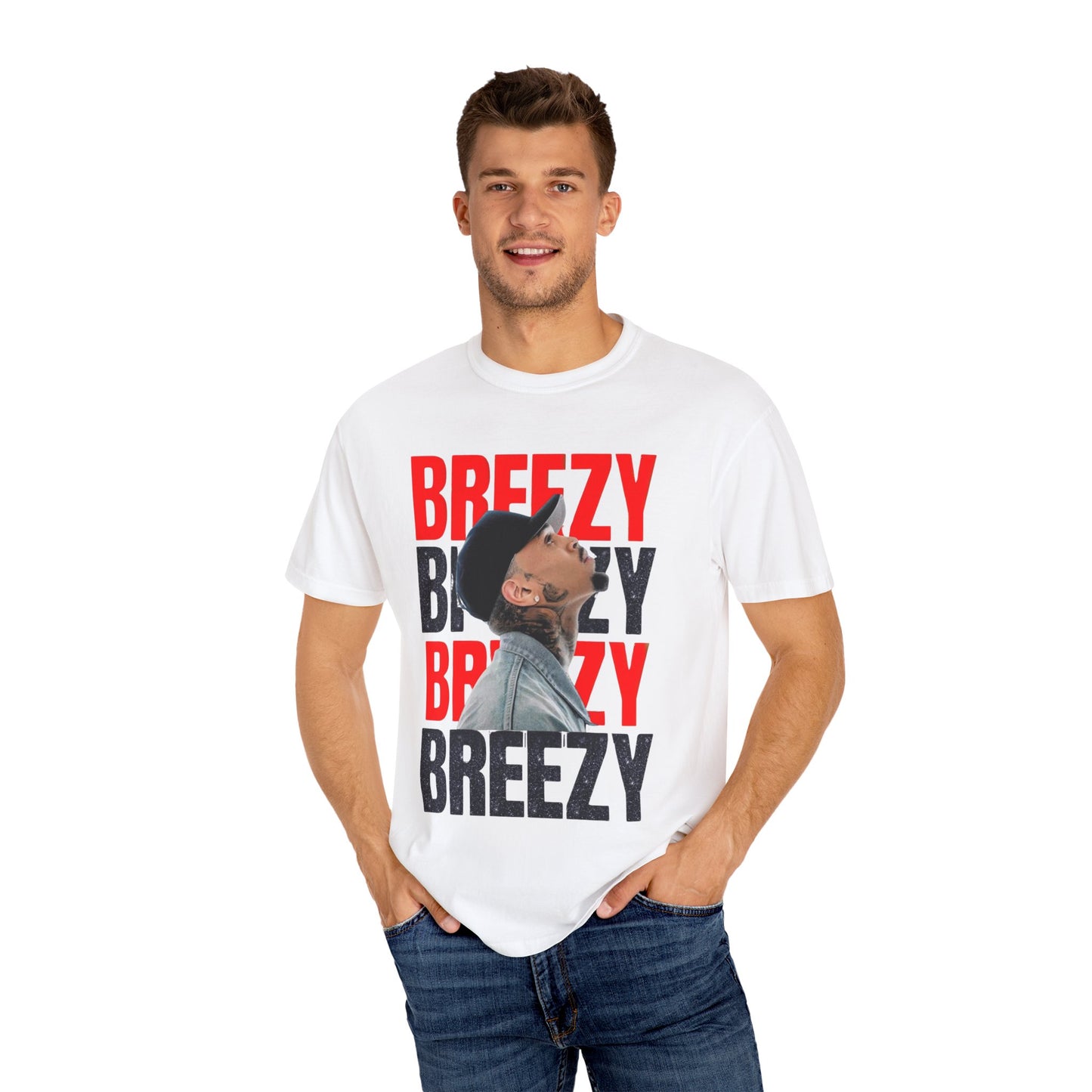 Trendy Unisex Graphic T-Shirt Inspired by Breezy Vibes, Perfect for Casual Wear, Street Fashion, Music Lovers, Gifts