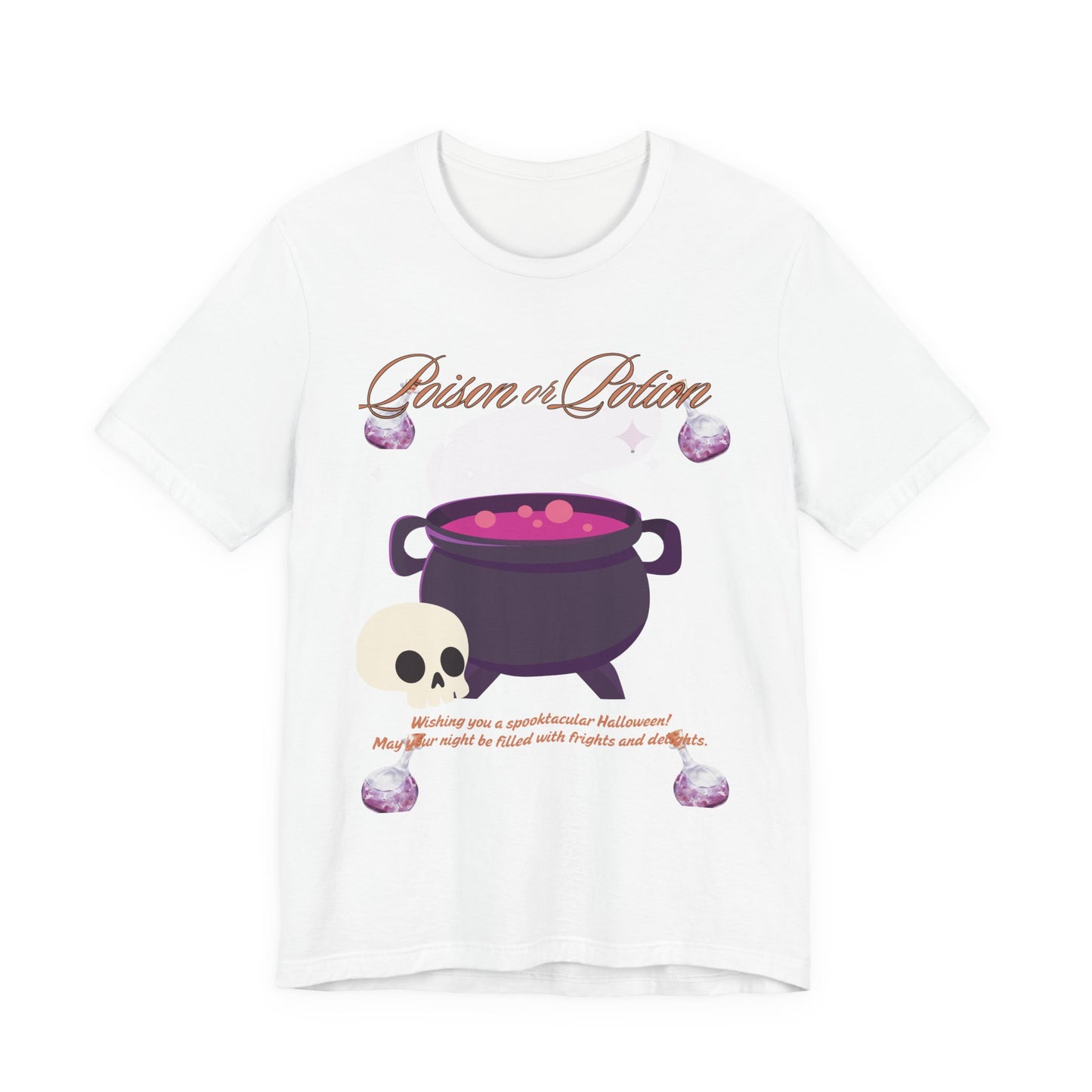 Potion-Themed Unisex Jersey T-Shirt | Perfect for Halloween, Witchy Vibes, Gift for Her, Everyday Wear, and Cozy Nights