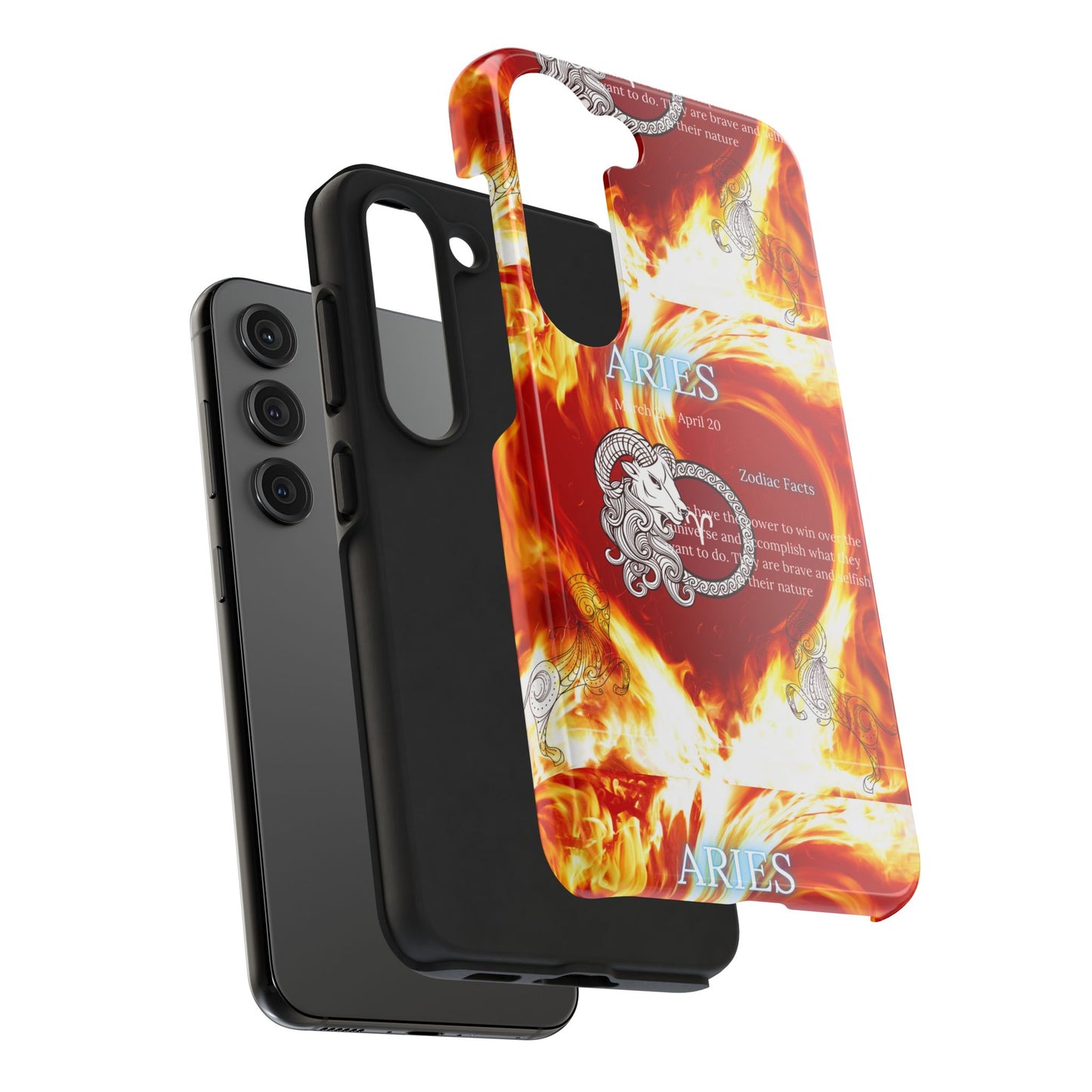 Aries Zodiac Phone Cases, Astrology, Bold Design, Gift for Her, Unique, Durable Cellphone Cover