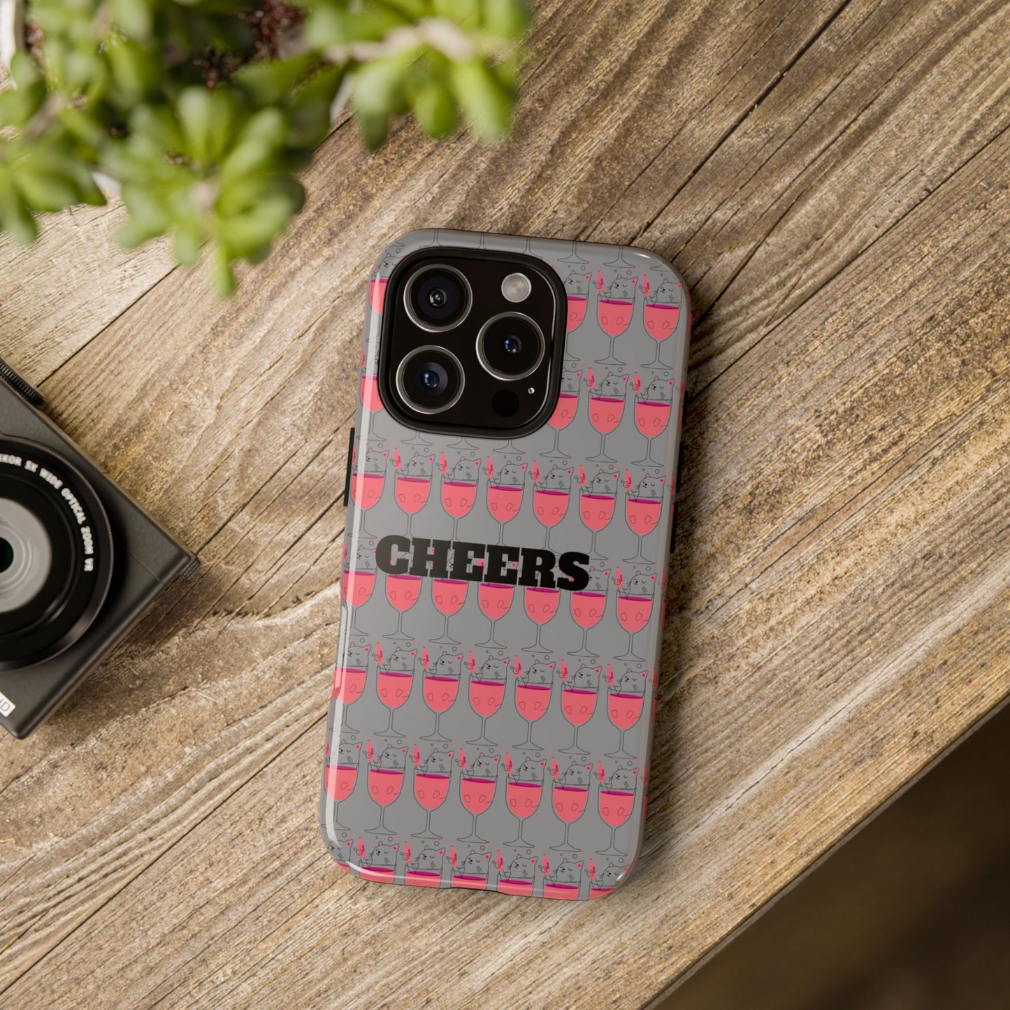 Cheers Phone Case, Fun Protective Case for Party Lovers, Gift for Birthdays, Anniversaries, Graduation, Custom Phone Cover