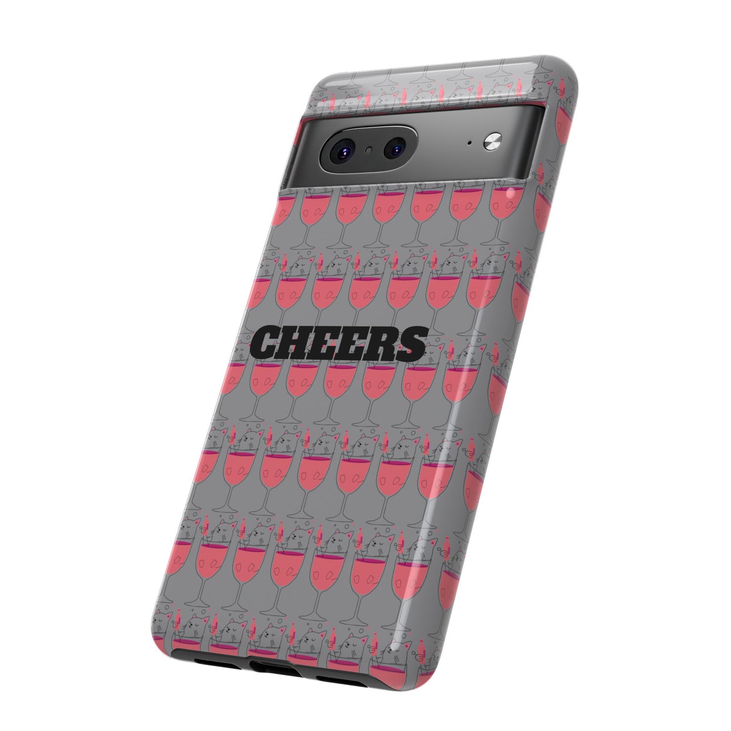 Cheers Phone Case, Fun Protective Case for Party Lovers, Gift for Birthdays, Anniversaries, Graduation, Custom Phone Cover