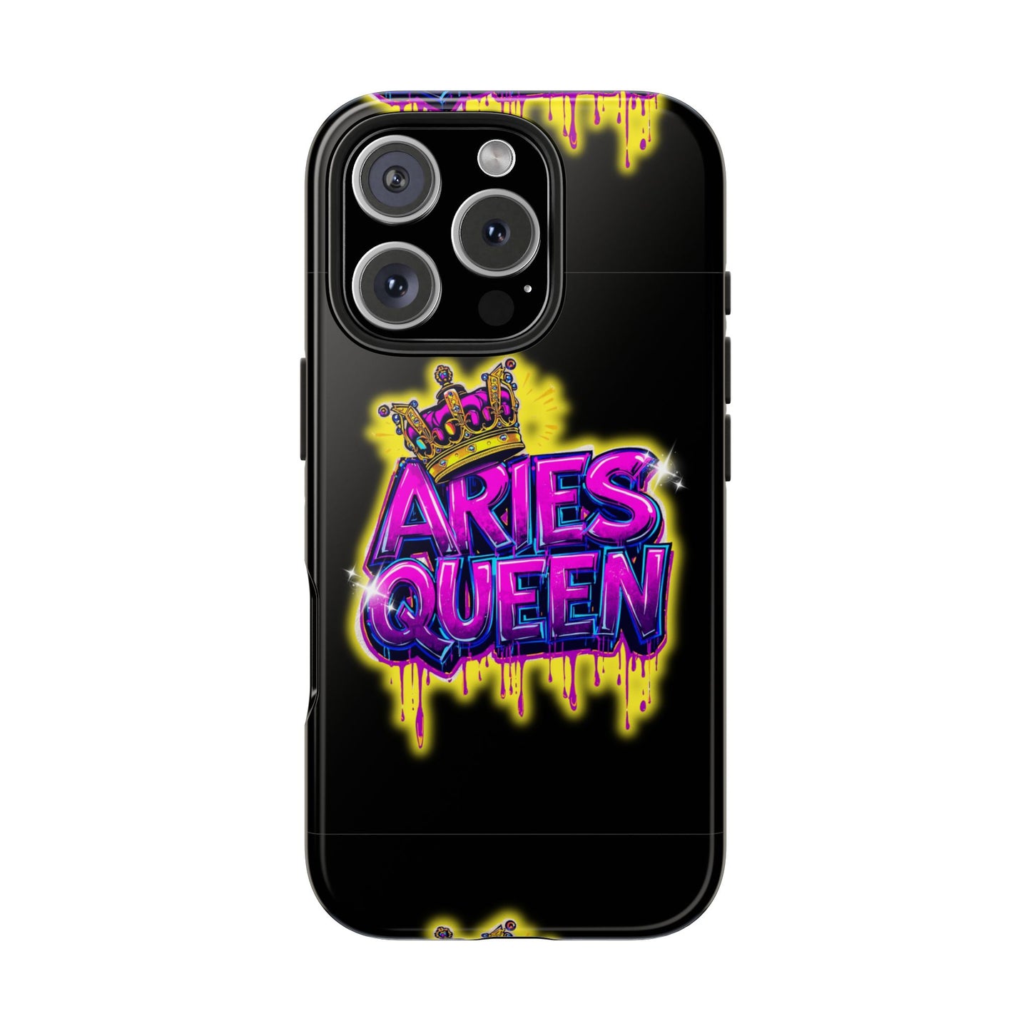 Aries Queen Tough Phone Cases - Vivid Design, Durable Protection, Aries Gifts, Astrology Accessories, Colorful Phone Cover