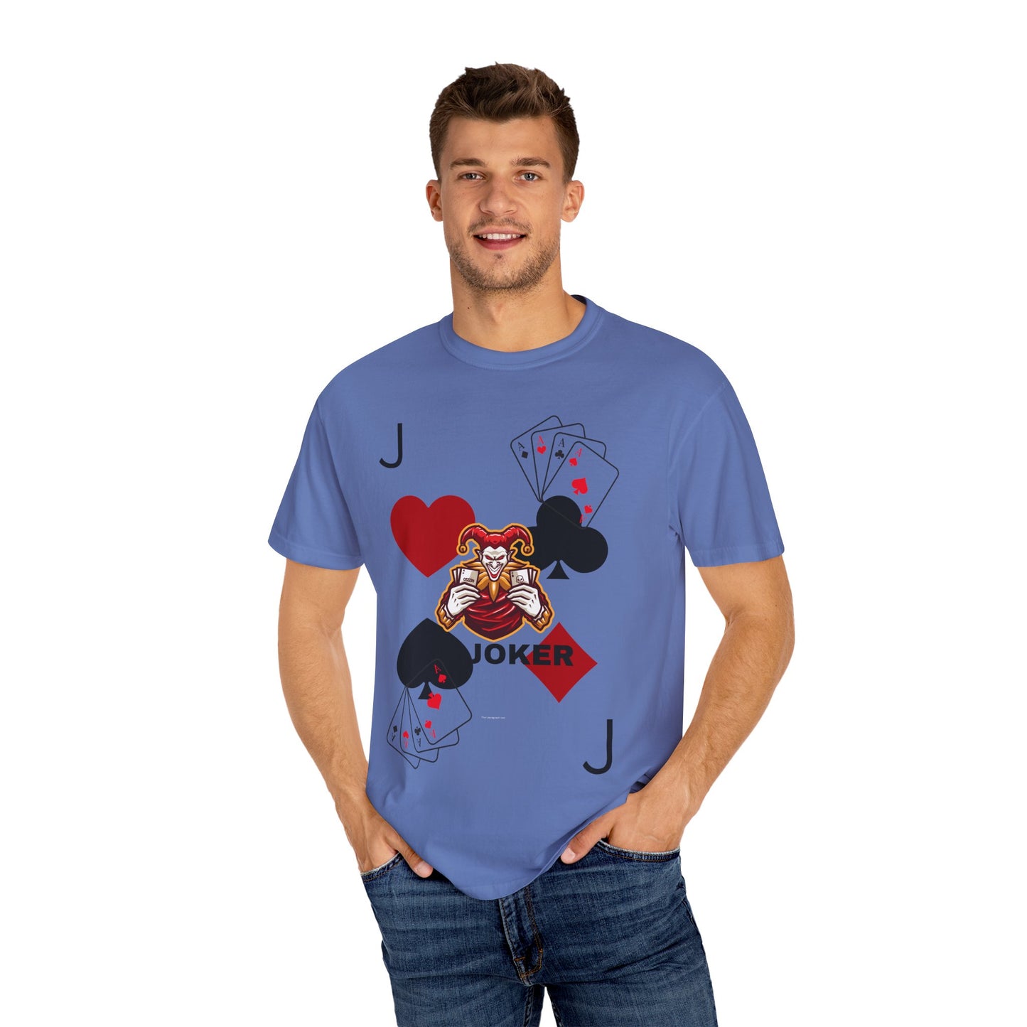 Joker Inspired Unisex Garment-Dyed T-Shirt - Perfect for Gamers, Fun Parties, Costume Events, Casual Wear, Gift Ideas