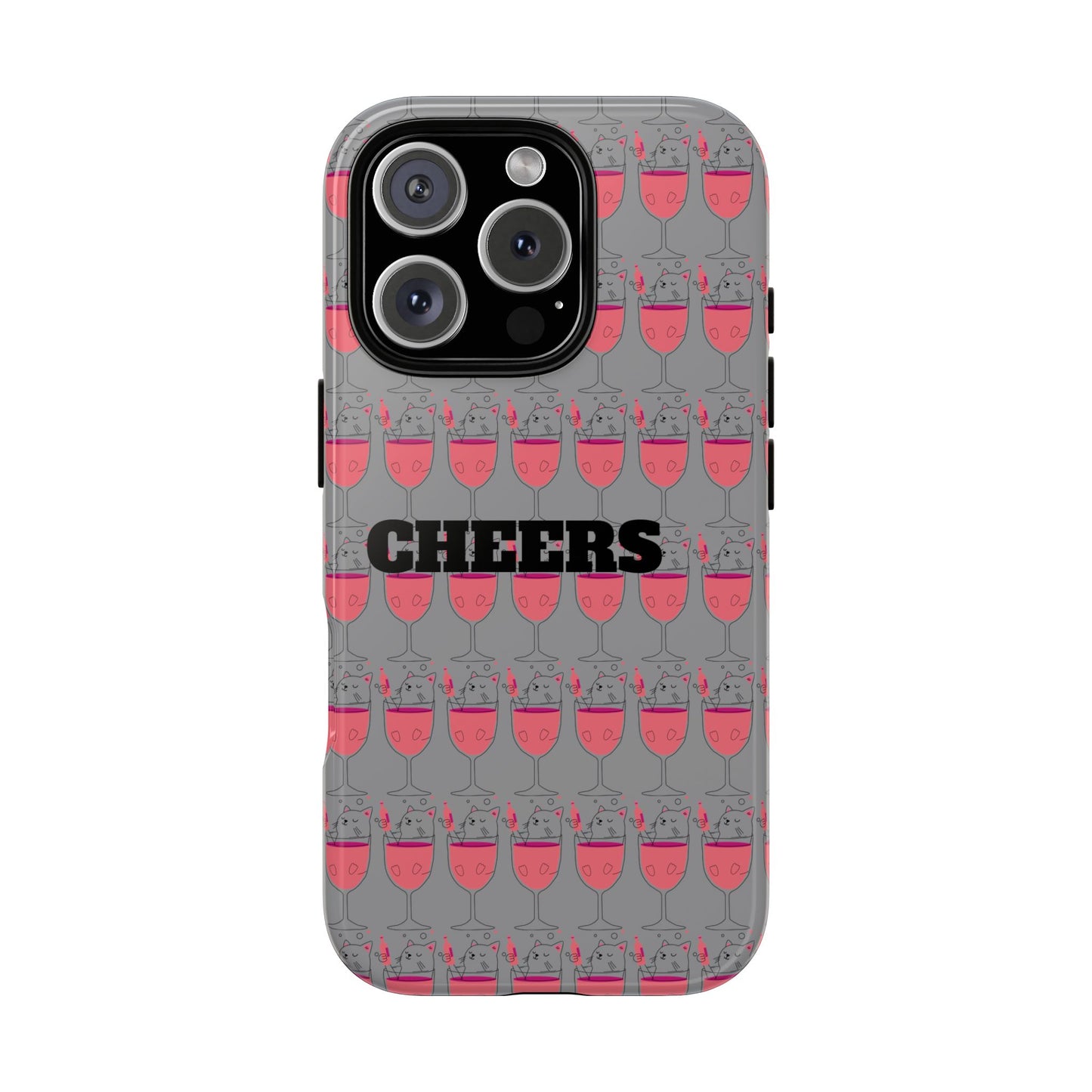 Cheers Phone Case, Fun Protective Case for Party Lovers, Gift for Birthdays, Anniversaries, Graduation, Custom Phone Cover