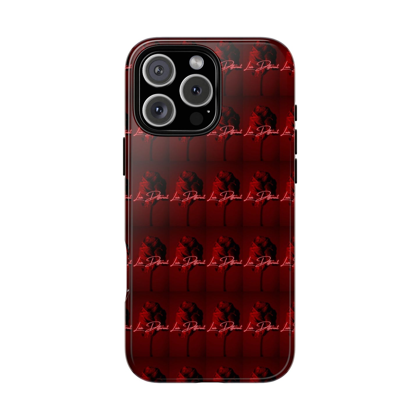 Red Patterned Phone Case | Tough Cases for Stylish Protection, Trendy Cell Cover, Unique Gifts for Tech Lovers, Modern Design