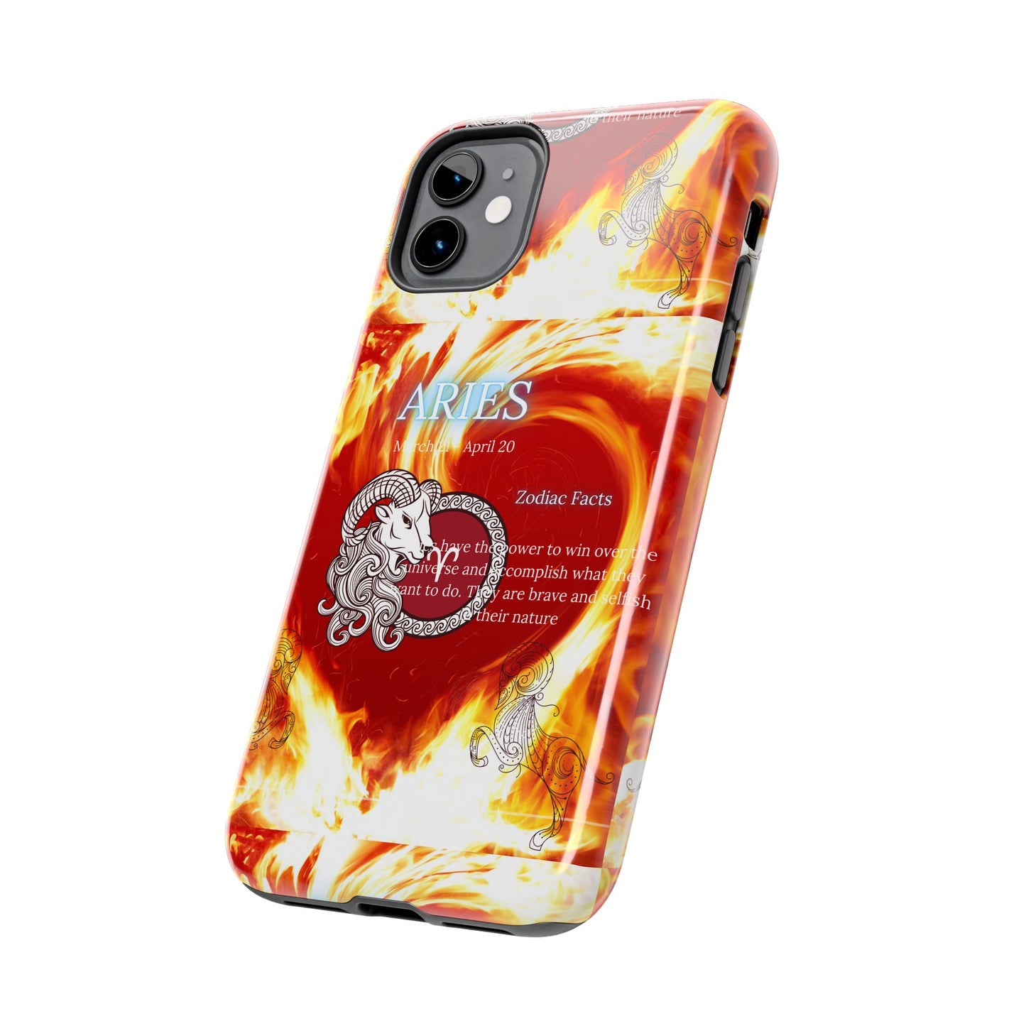 Aries Zodiac Phone Cases, Astrology, Bold Design, Gift for Her, Unique, Durable Cellphone Cover