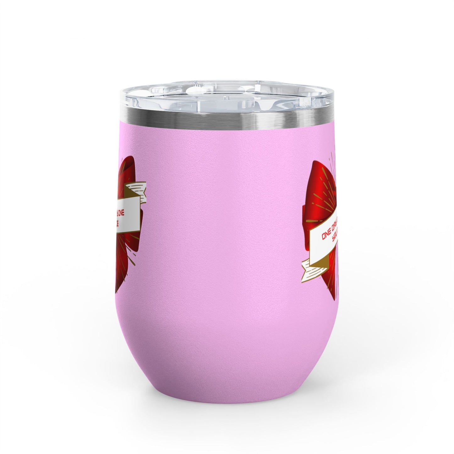 Stylish Wine Tumbler, 12oz - Perfect Gift for Wine Lovers, Celebrations, Birthday, Parties, Stylish Drinkware, One Day or Day One